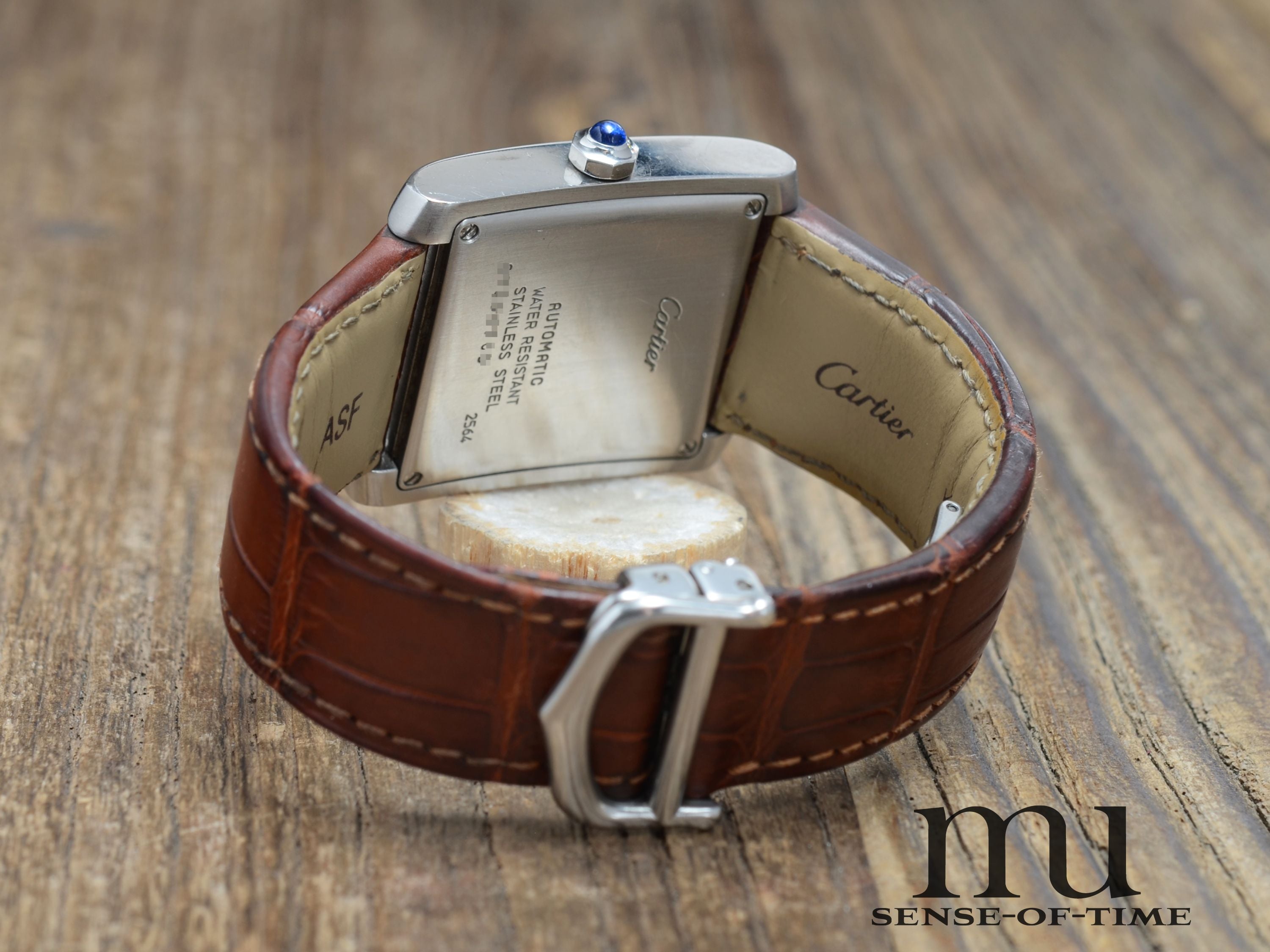 Cartier Tank Française Edelstahl Automatik mit Faltschließe, Ref.: 2564