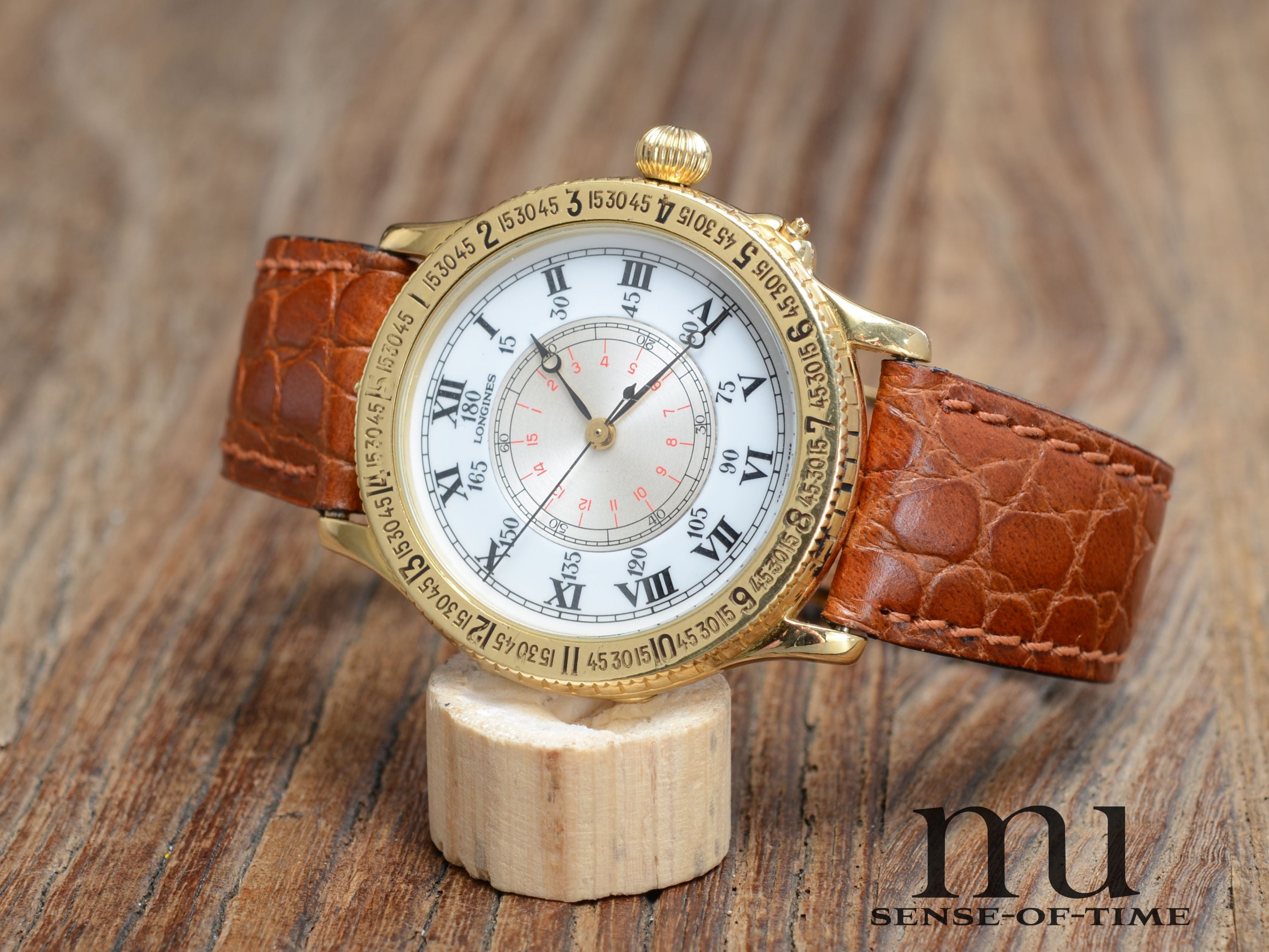 Longines Charles Lindbergh Hour Angle mit Manufaktur-Kaliber in 18kt Gold Full Set