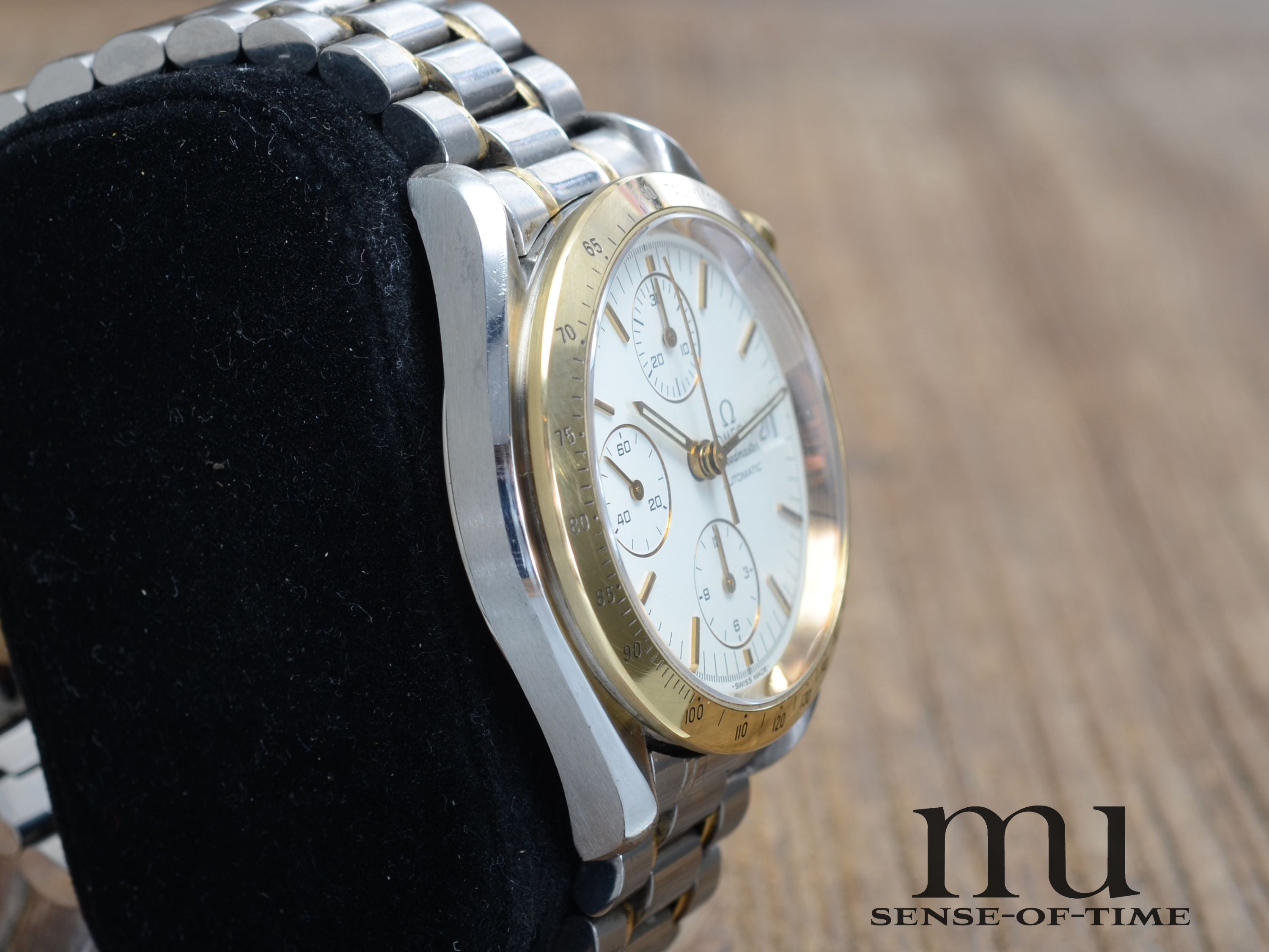 Omega Speedmaster Stahl/Gold Automatic Reduced Chronograph, Ref.: 175.0043