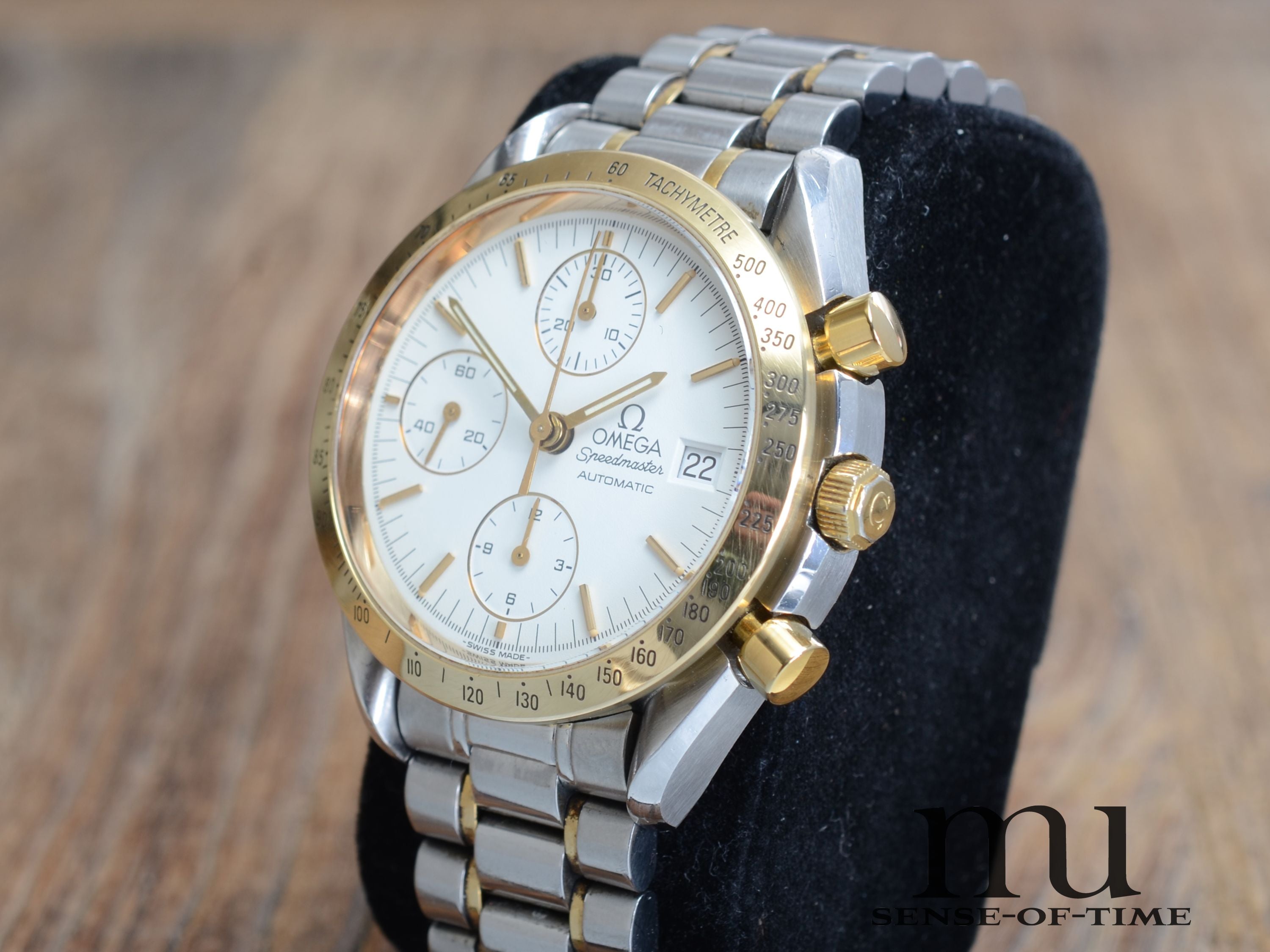 Omega Speedmaster Stahl/Gold Automatic Reduced Chronograph, Ref.: 175.0043