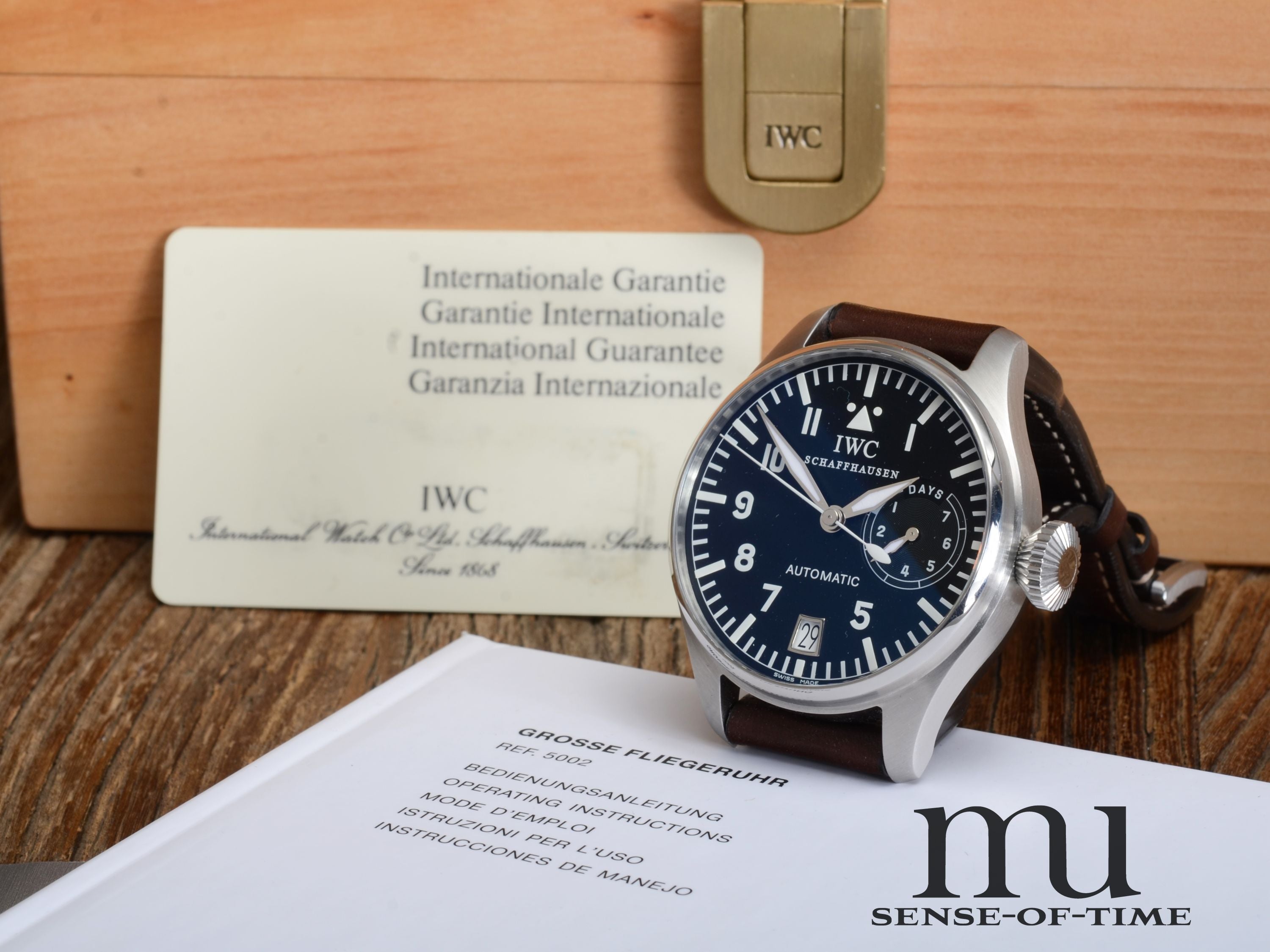 IWC Große Fliegeruhr Big Pilot, 7 Tage, Full Set, Herstellerservice, Ref.: IW5002