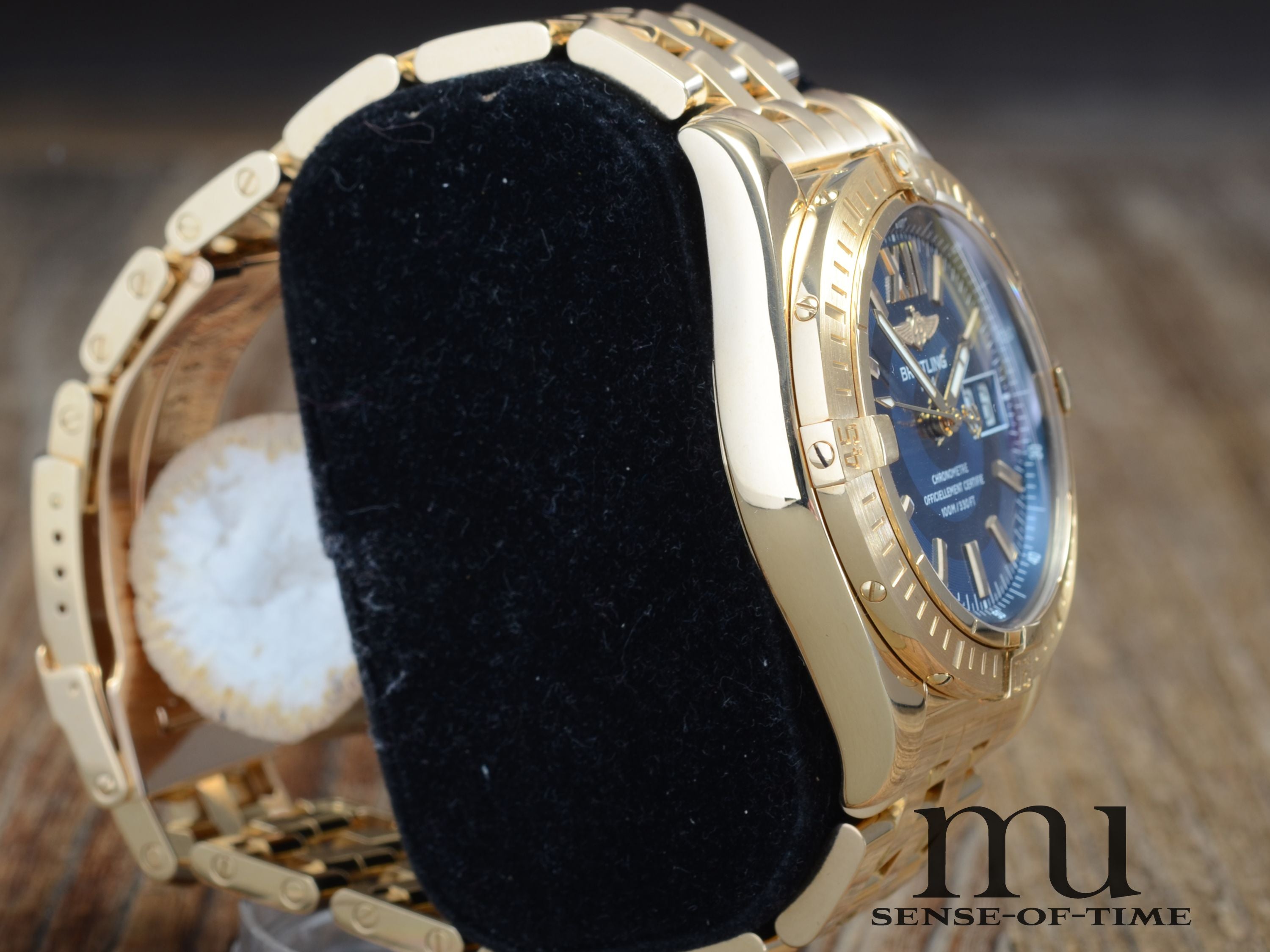 Breitling Cockpit Big Date 18kt Gold, Full Set, NOS, Ref: K49350