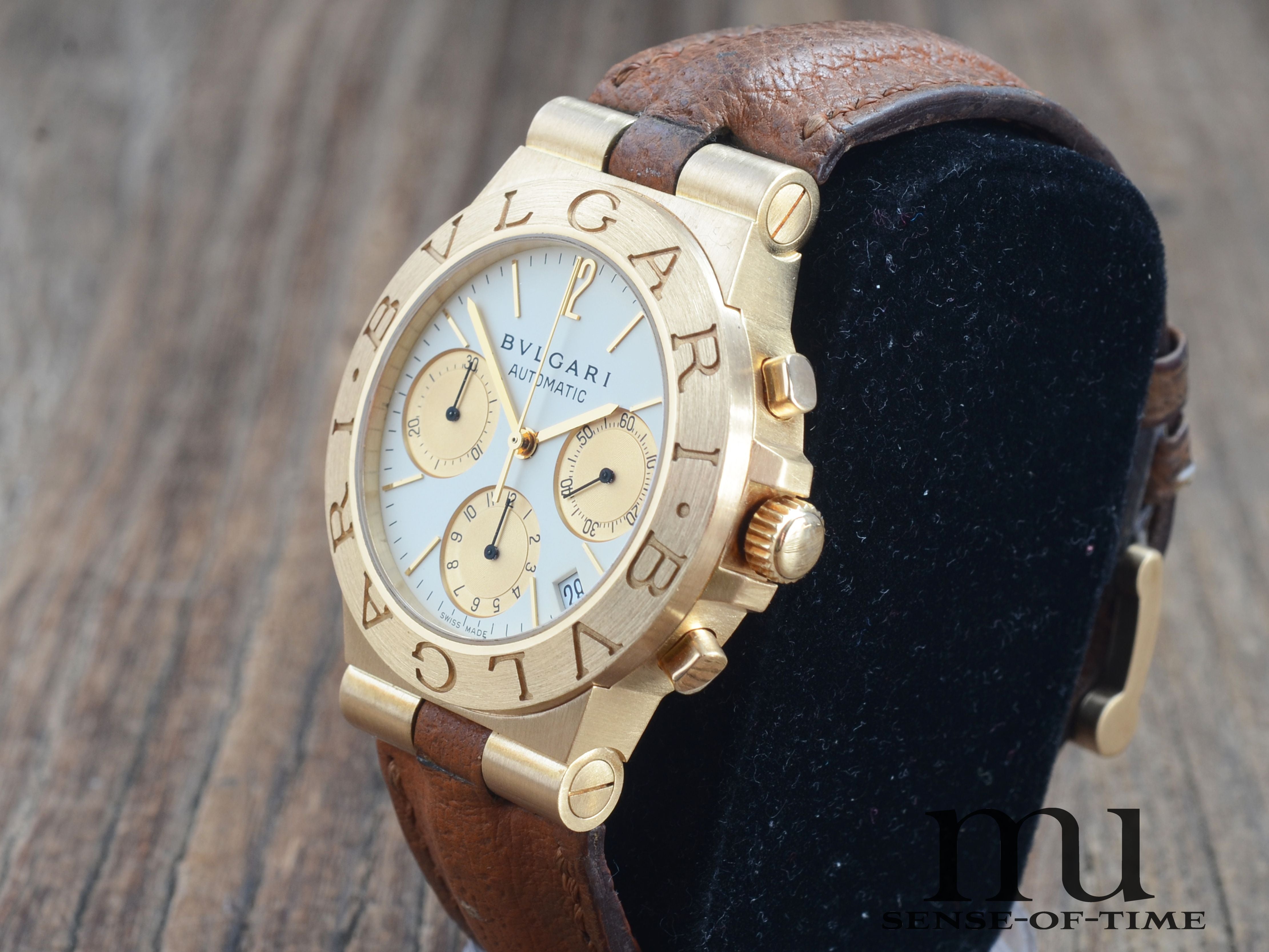 Bulgari Diagono Automatik Chronograph 18kt Gold, Ref.: CH 35G