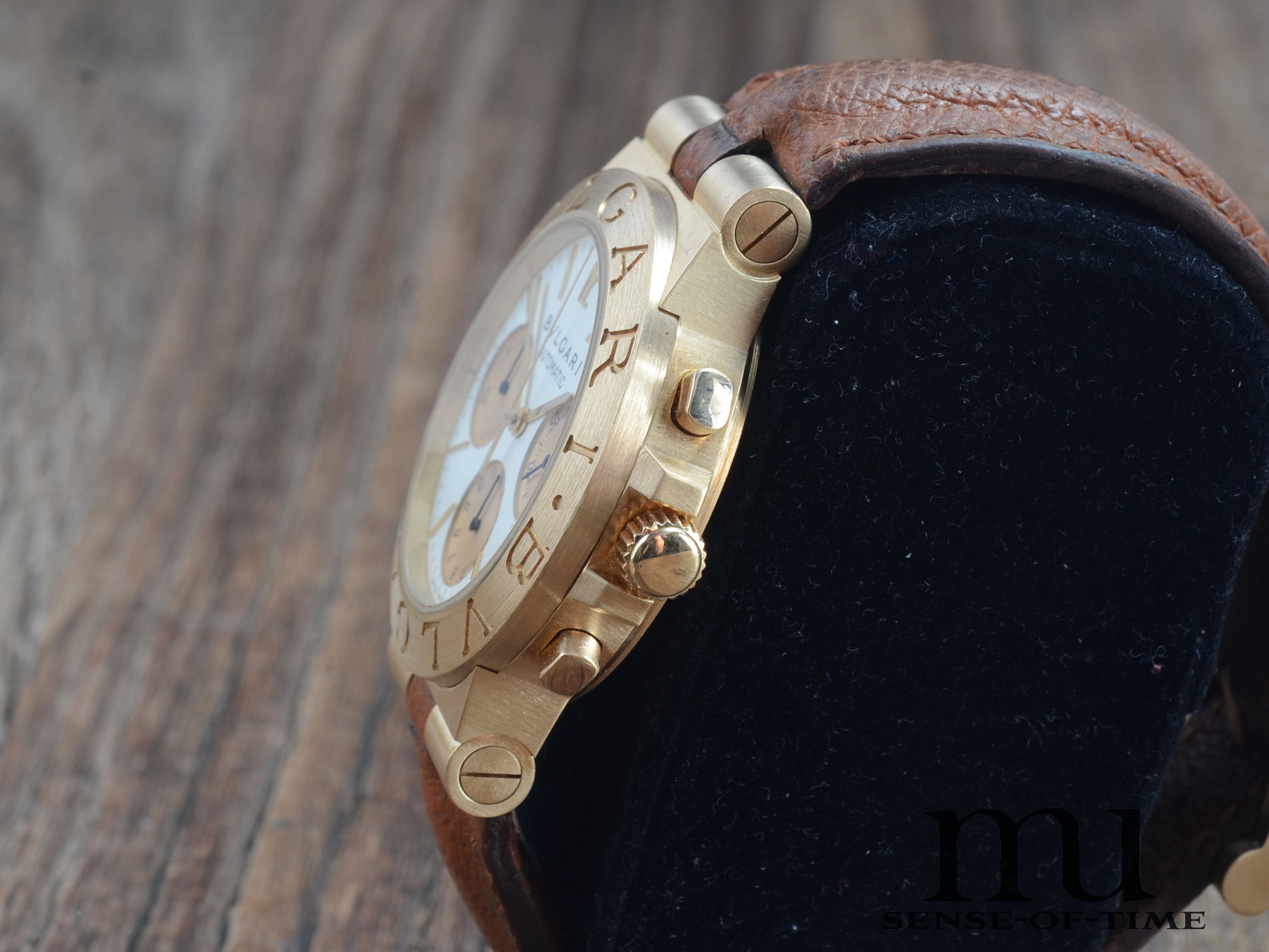 Bulgari Diagono Automatik Chronograph 18kt Gold, Ref.: CH 35G