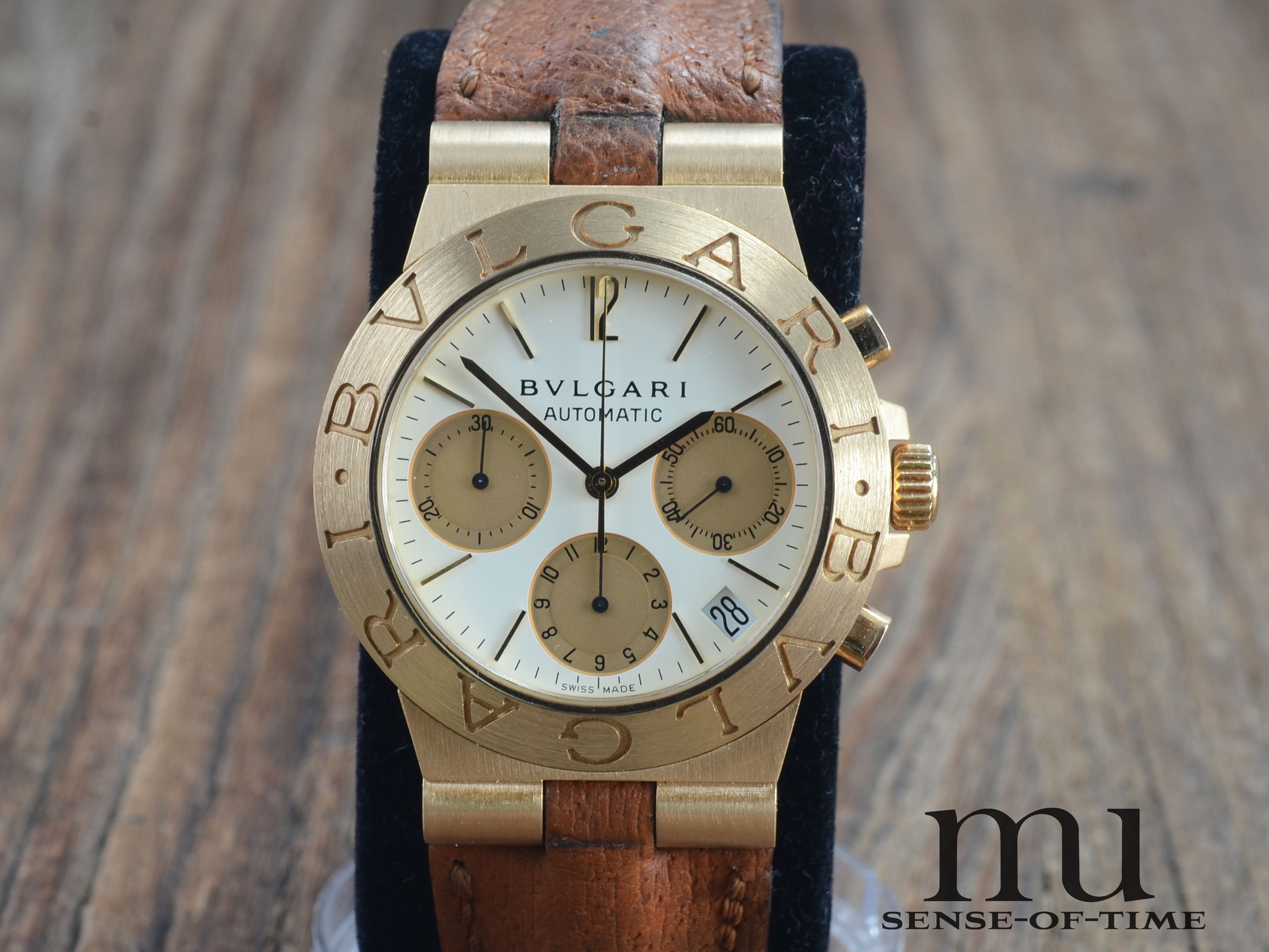 Bulgari Diagono Automatik Chronograph 18kt Gold, Ref.: CH 35G