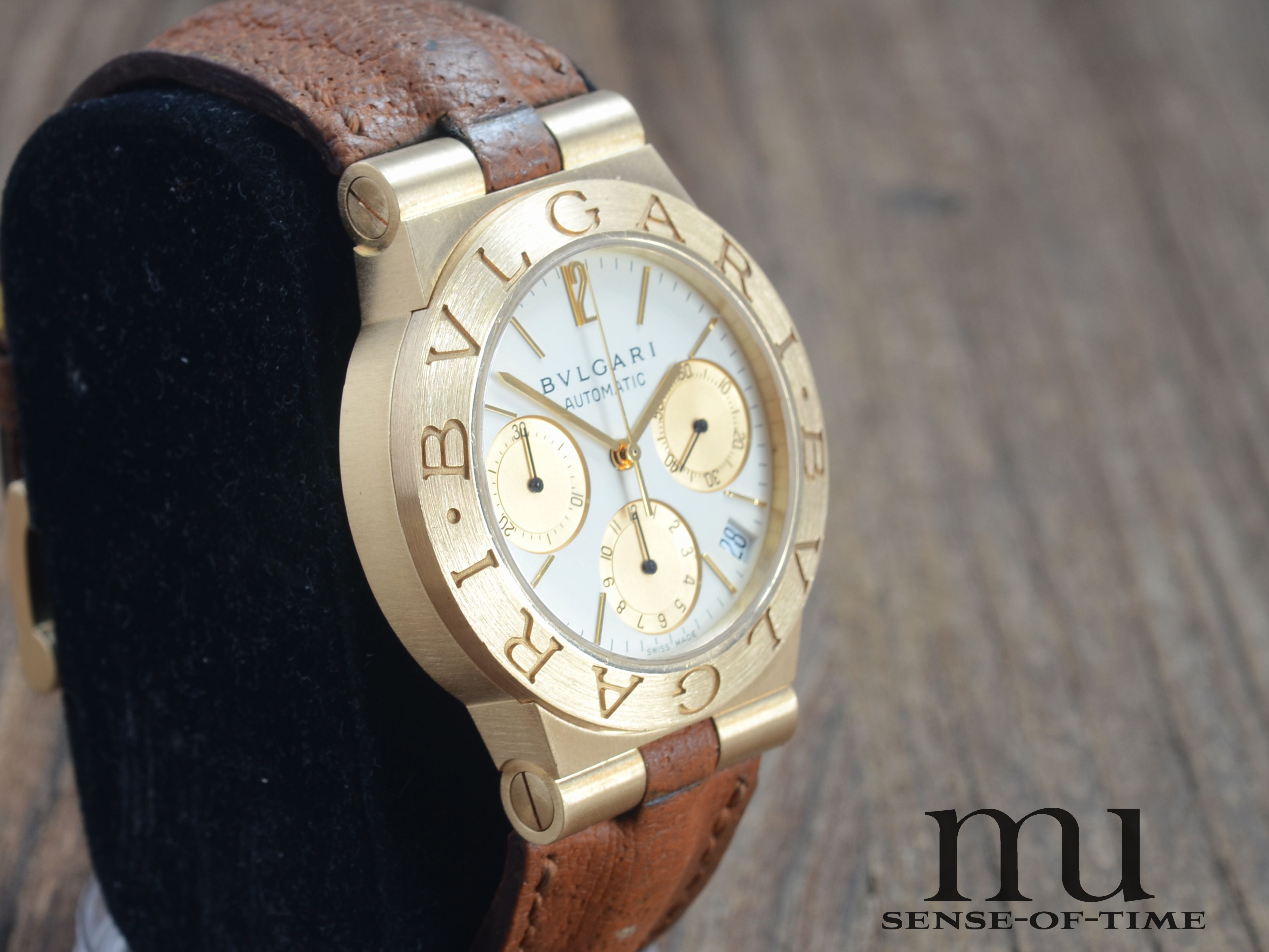 Bulgari Diagono Automatik Chronograph 18kt Gold, Ref.: CH 35G