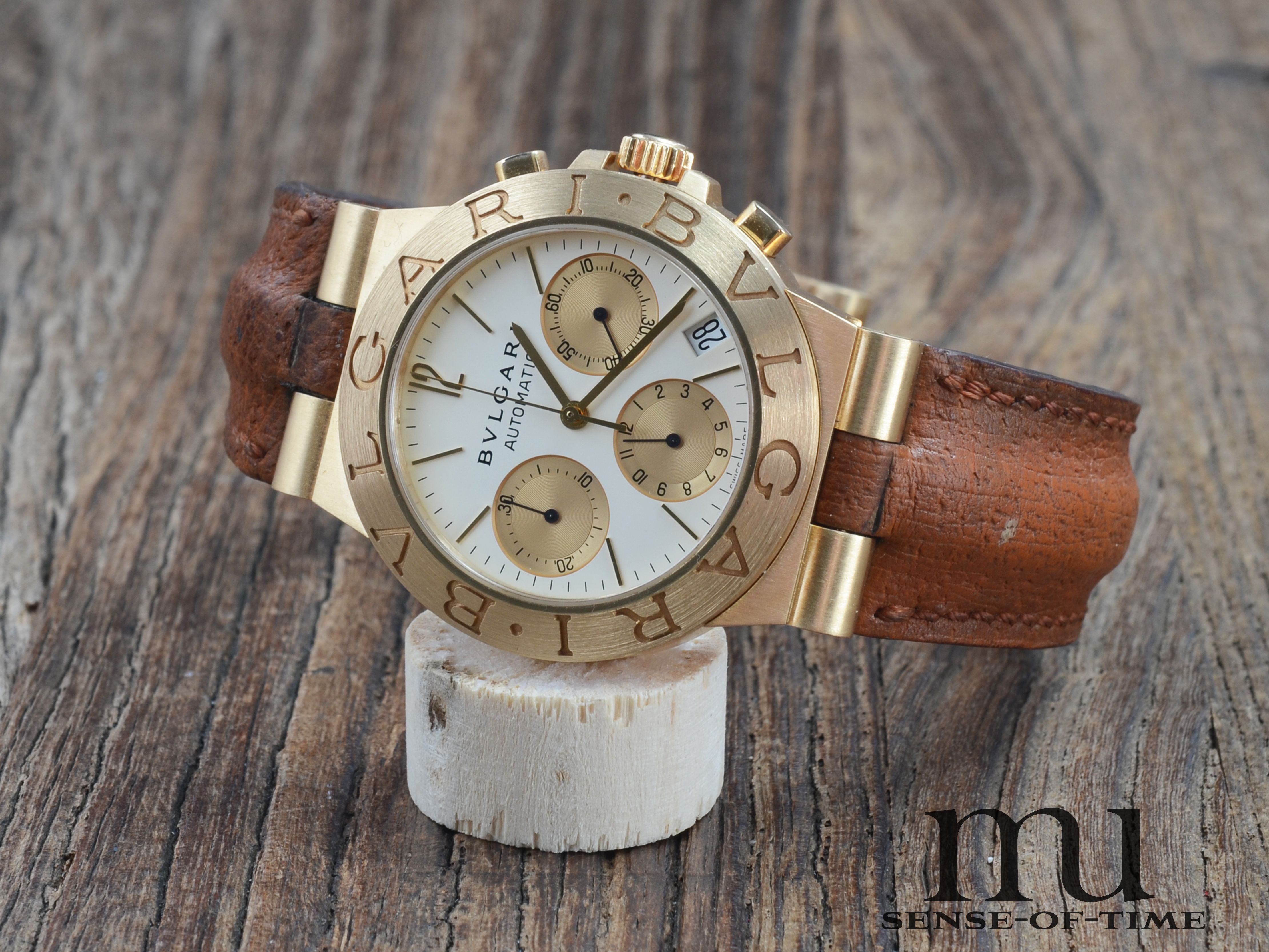 Bulgari Diagono Automatik Chronograph 18kt Gold, Ref.: CH 35G