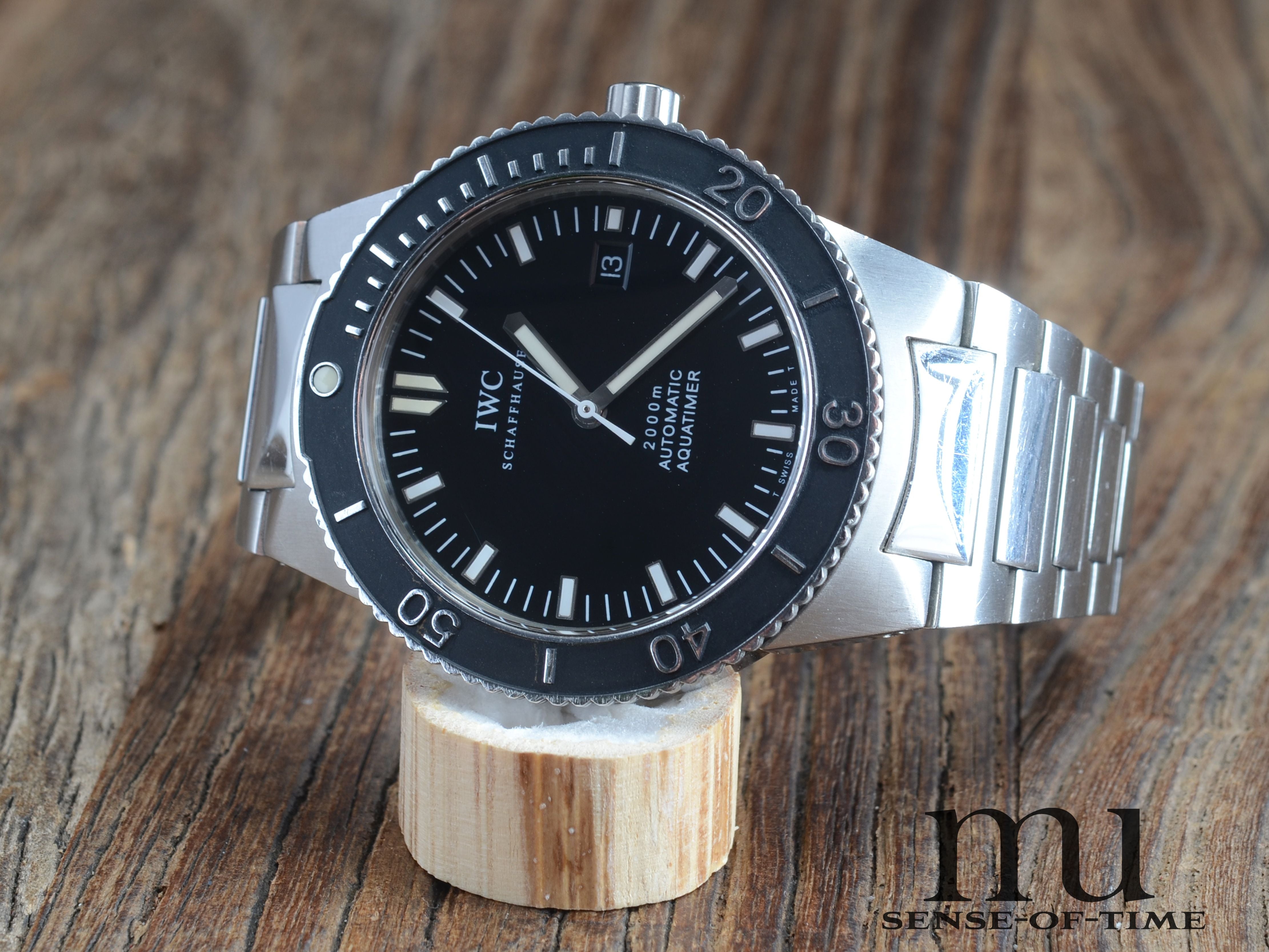 IWC GST Aquatimer 2000 Automatik Stahl Tritium Bezel, Dial & Hands