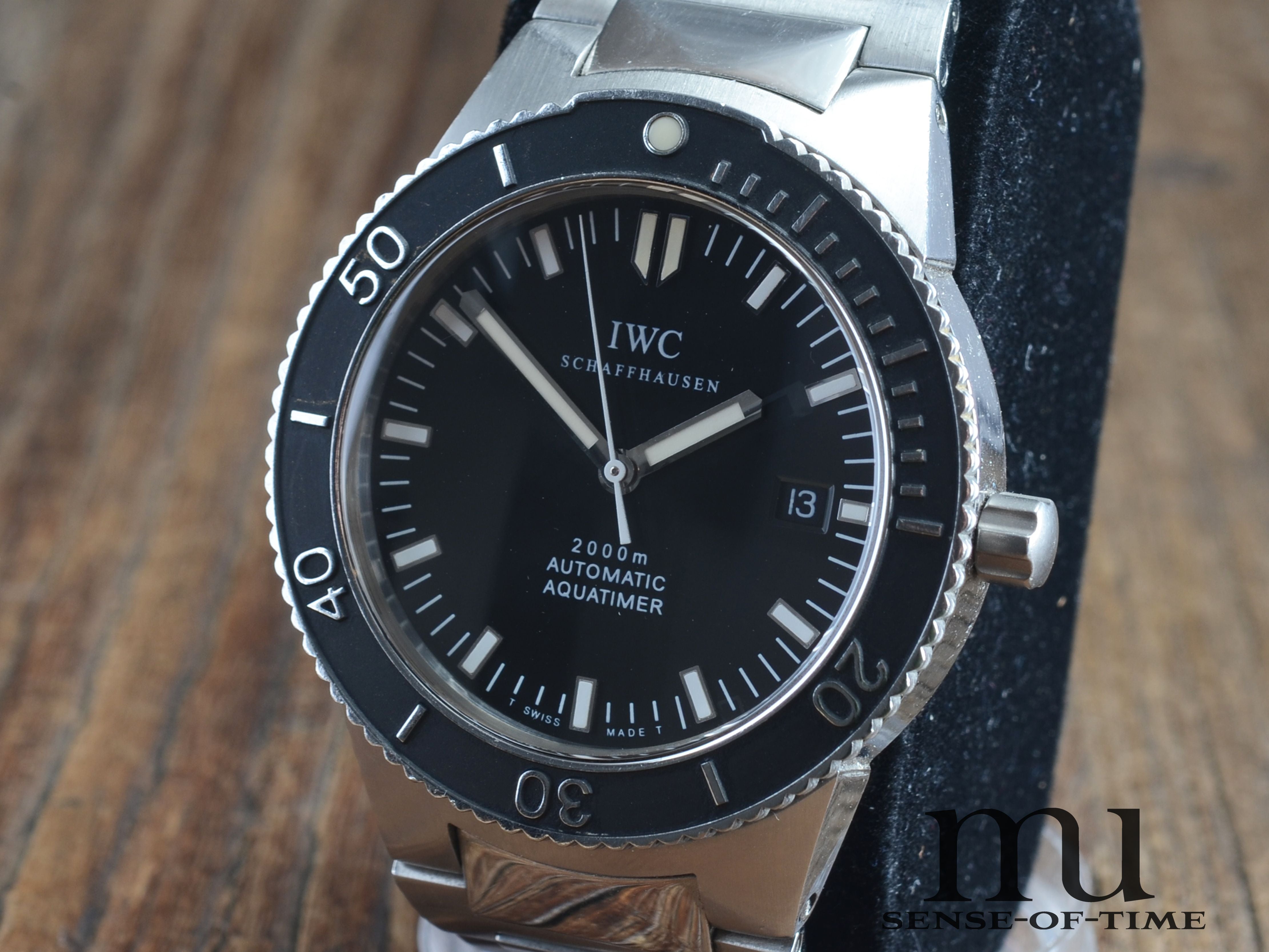 IWC GST Aquatimer 2000 Automatik Stahl Tritium Bezel, Dial & Hands