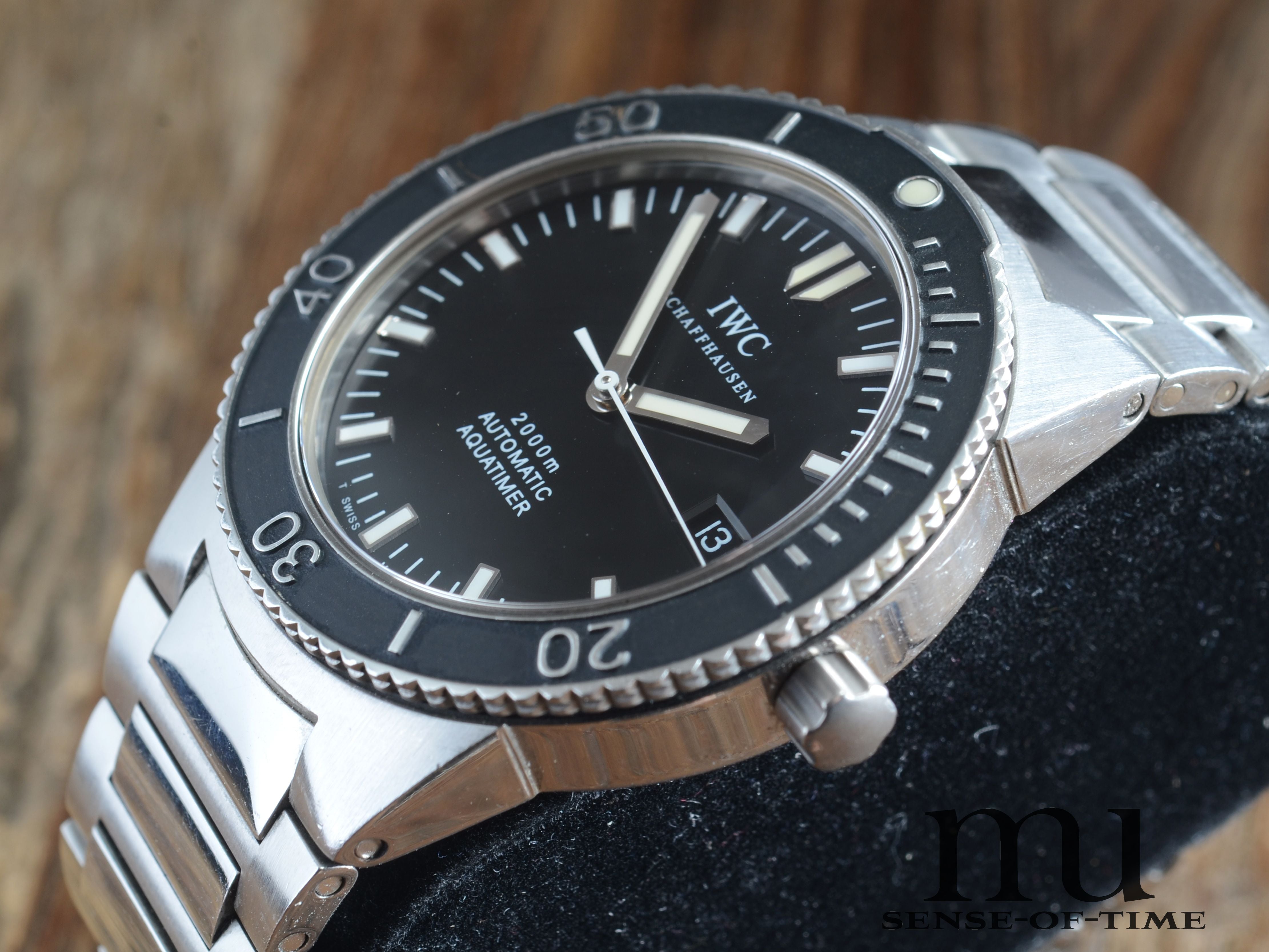 IWC GST Aquatimer 2000 Automatik Stahl Tritium Bezel, Dial & Hands