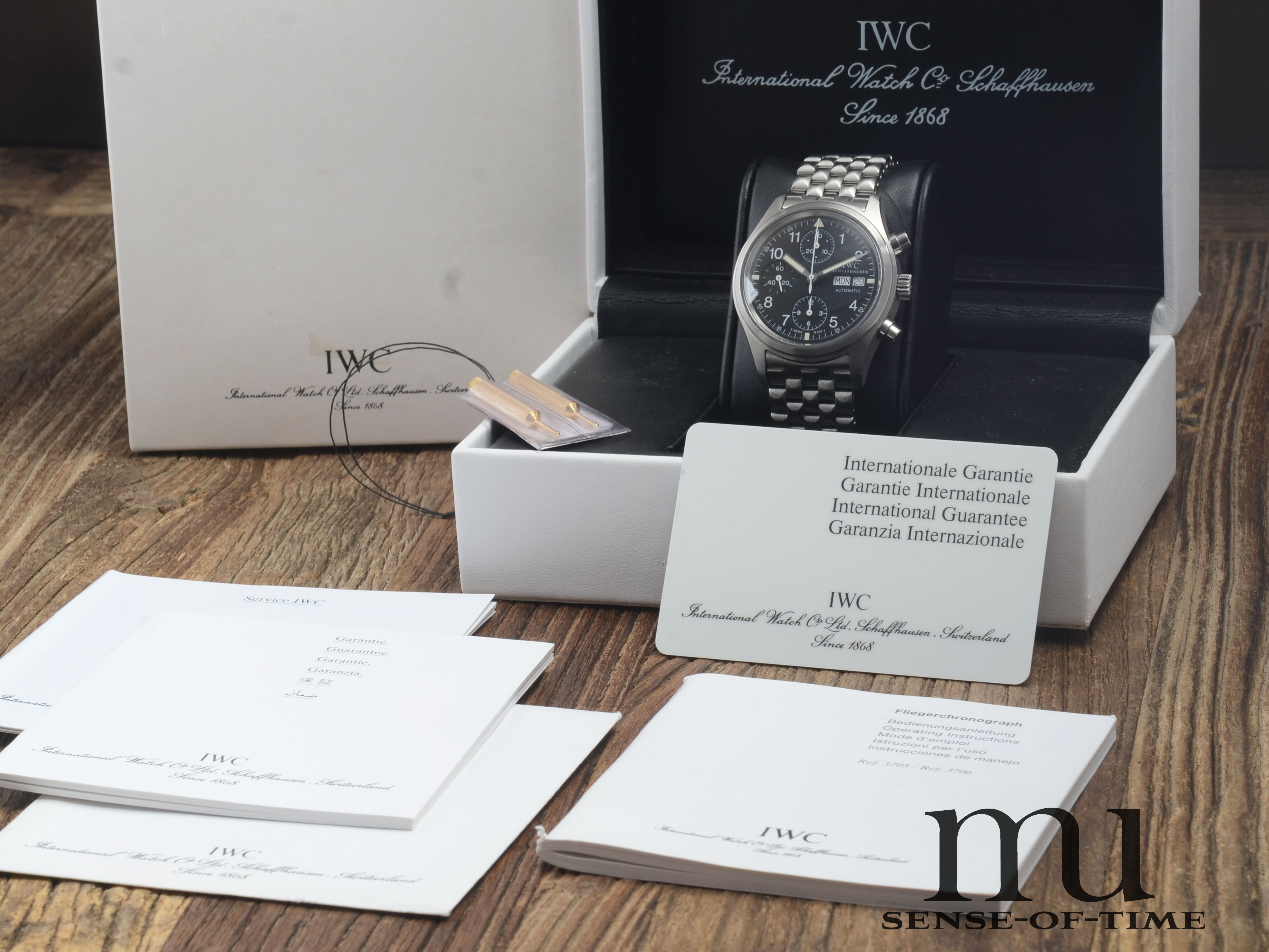 IWC Pilot Flieger-Chronograph, Tritium, IW3706