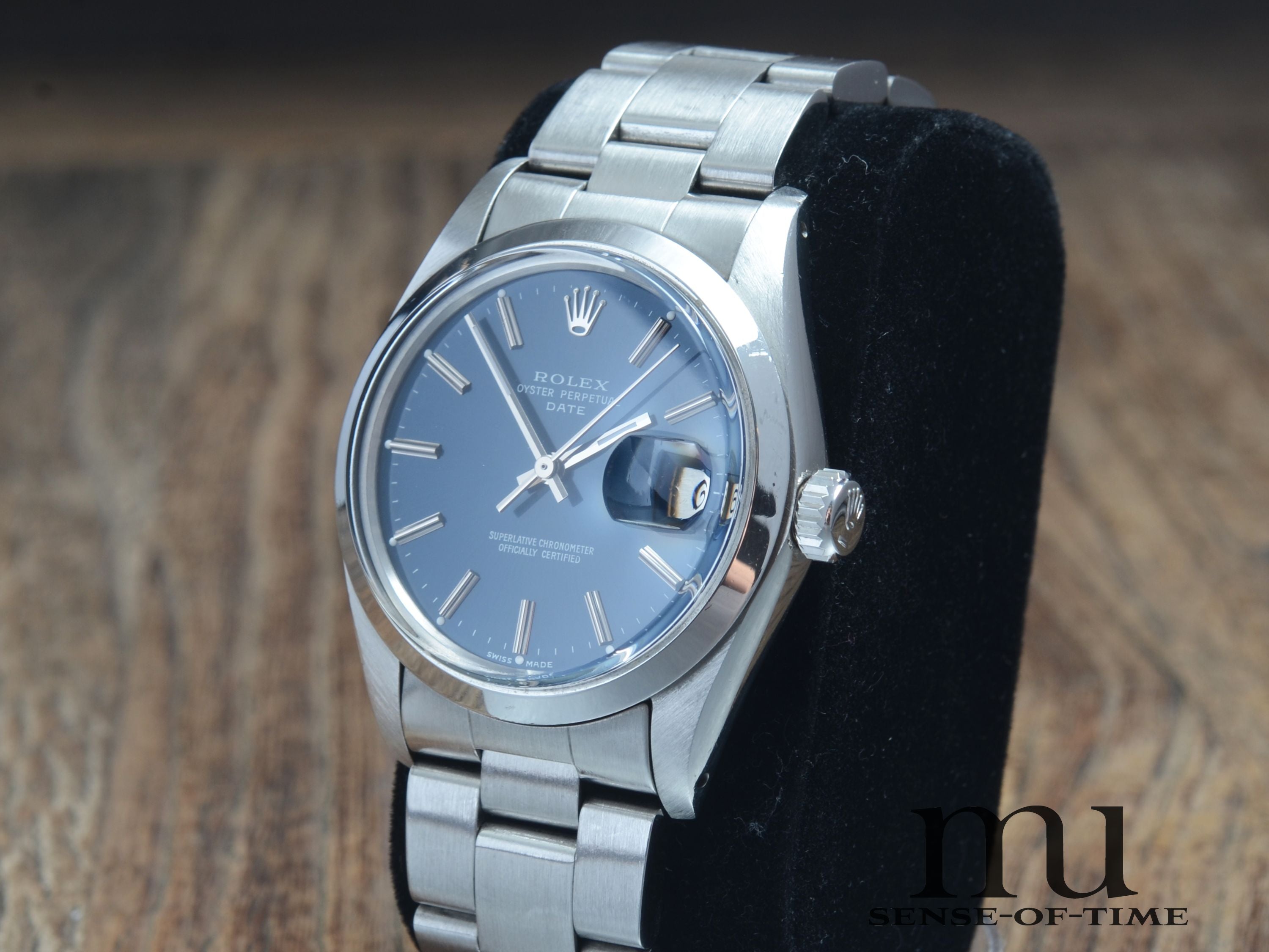 Rolex Oyster Perpetual Date 34mm, Blue Dial