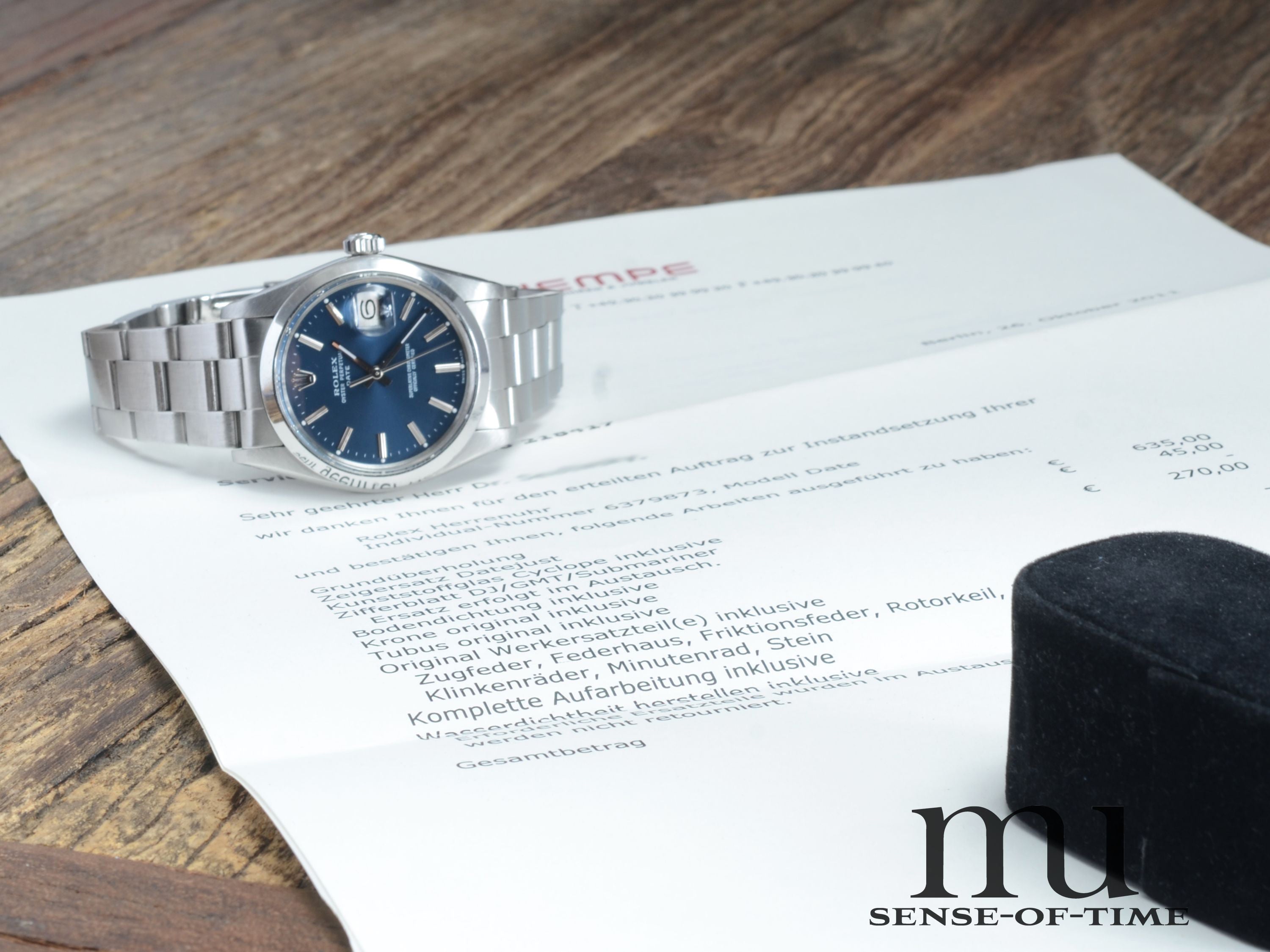 Rolex Oyster Perpetual Date 34mm, Blue Dial