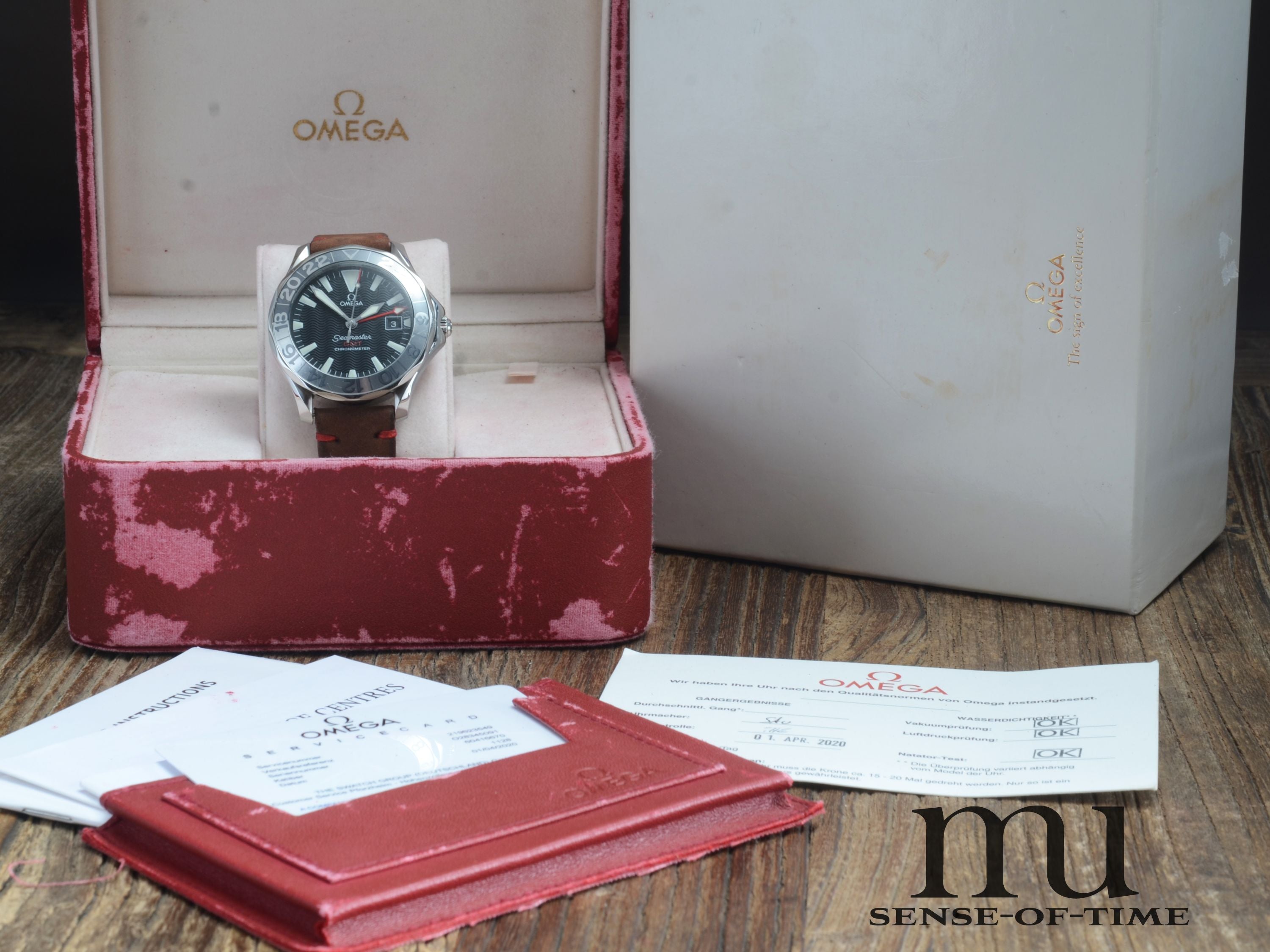 Omega Seamaster Professional GMT, Omega-Service 4/2020 Faded Bezel