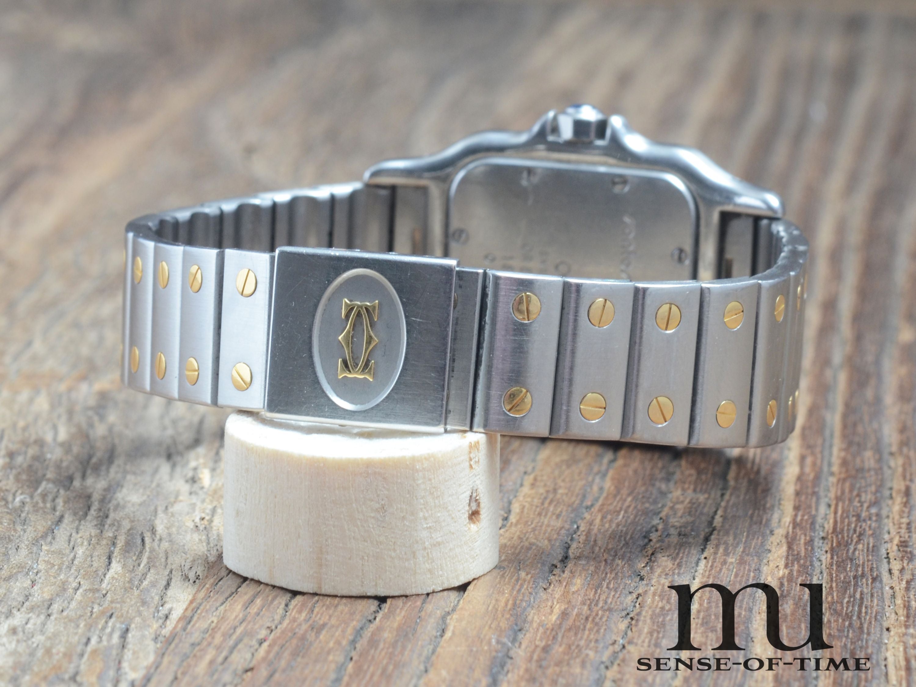 Cartier Santos de Cartier Galbée Stahl/Gold Medium