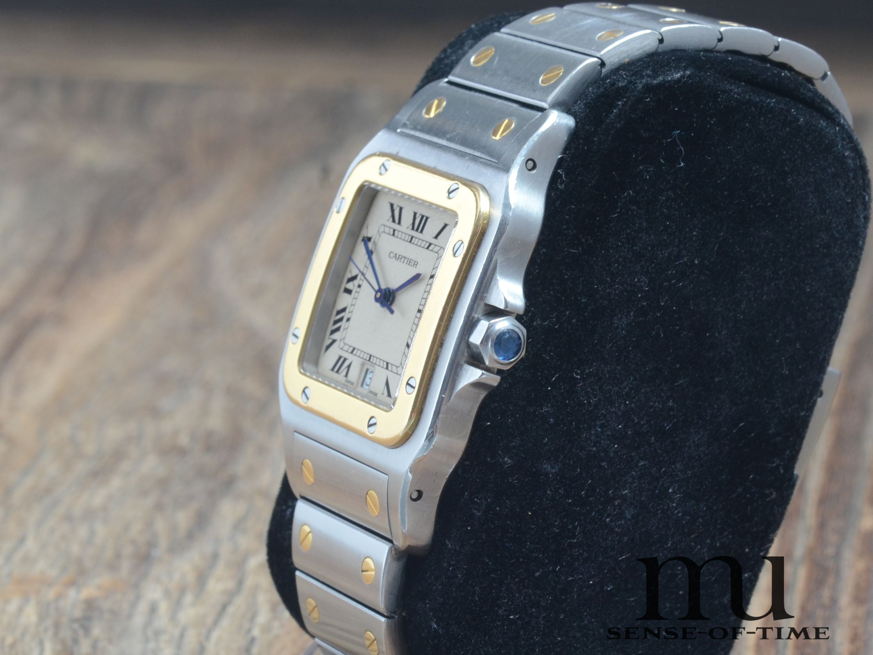 Cartier Santos de Cartier Galbée Stahl/Gold Medium