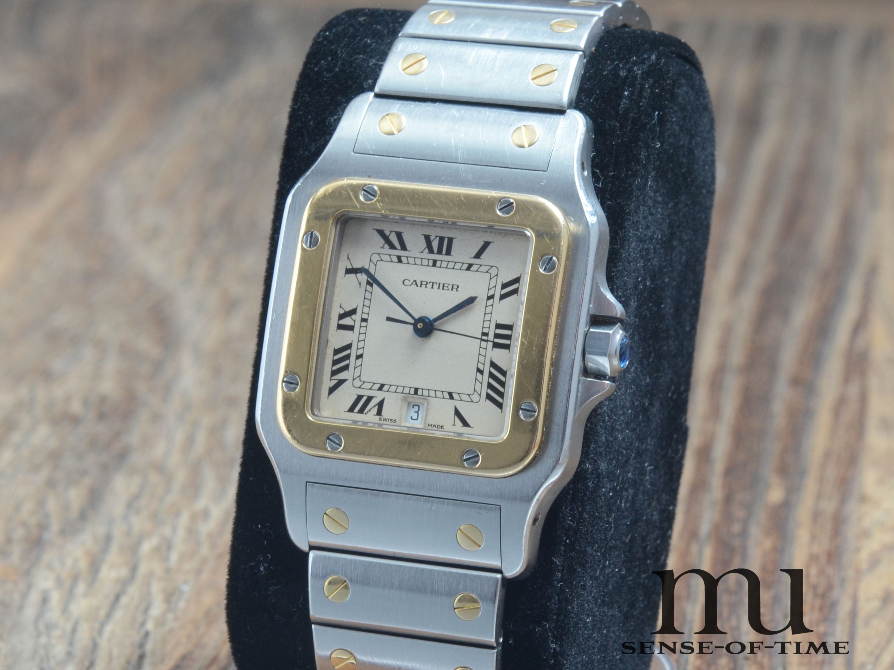 Cartier Santos de Cartier Galbée Stahl/Gold Medium