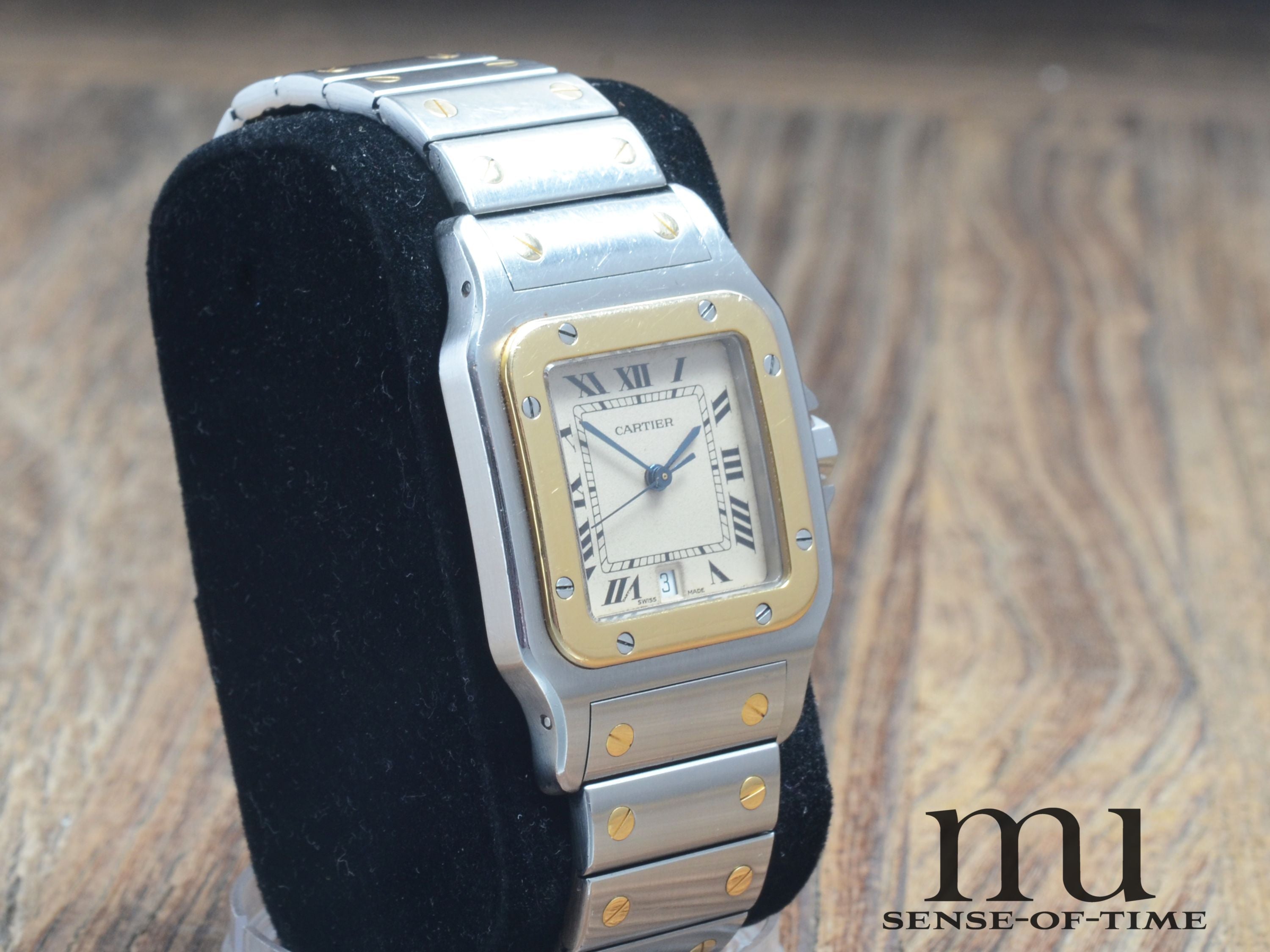 Cartier Santos de Cartier Galbée Stahl/Gold Medium