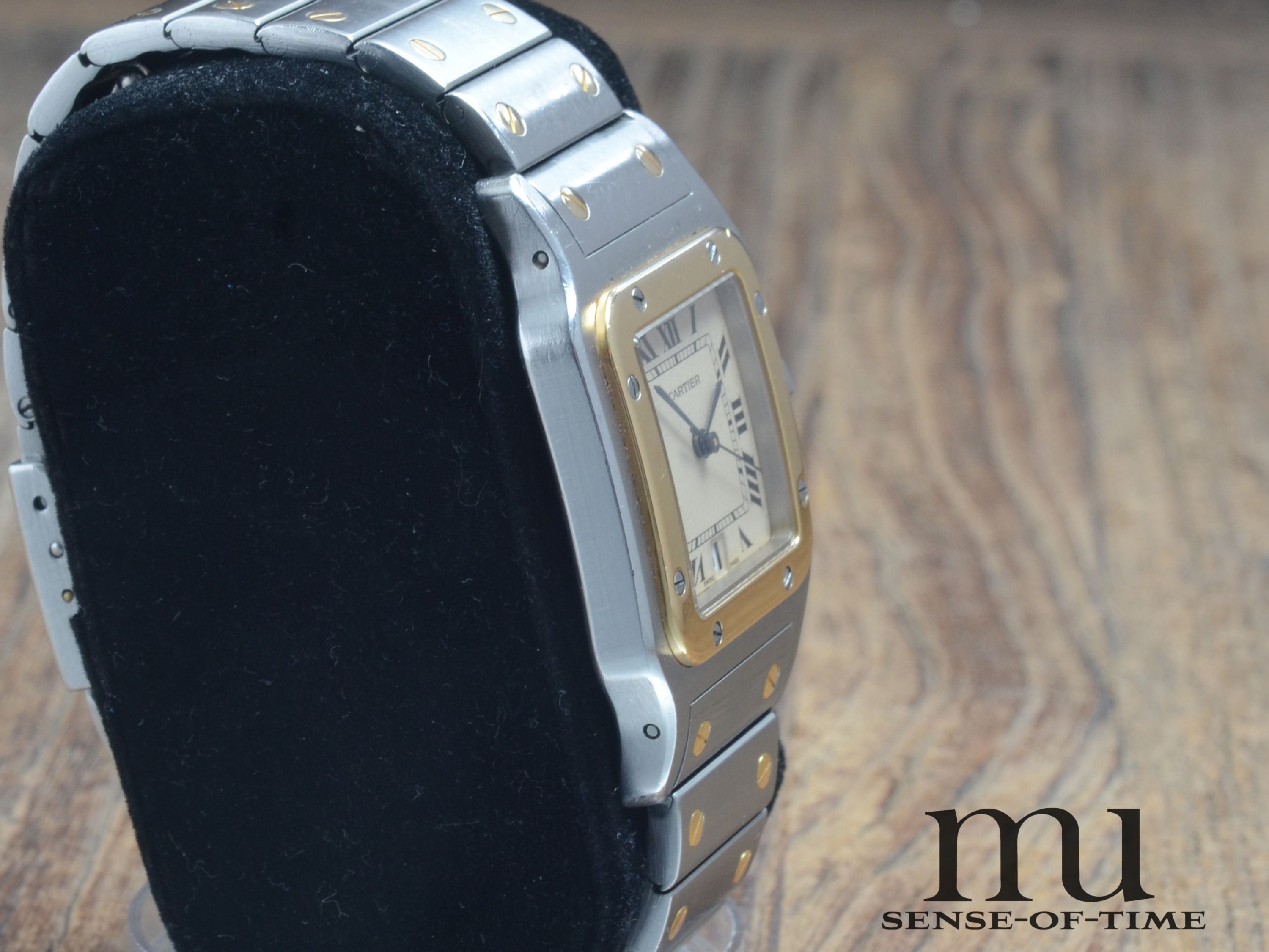 Cartier Santos de Cartier Galbée Stahl/Gold Medium