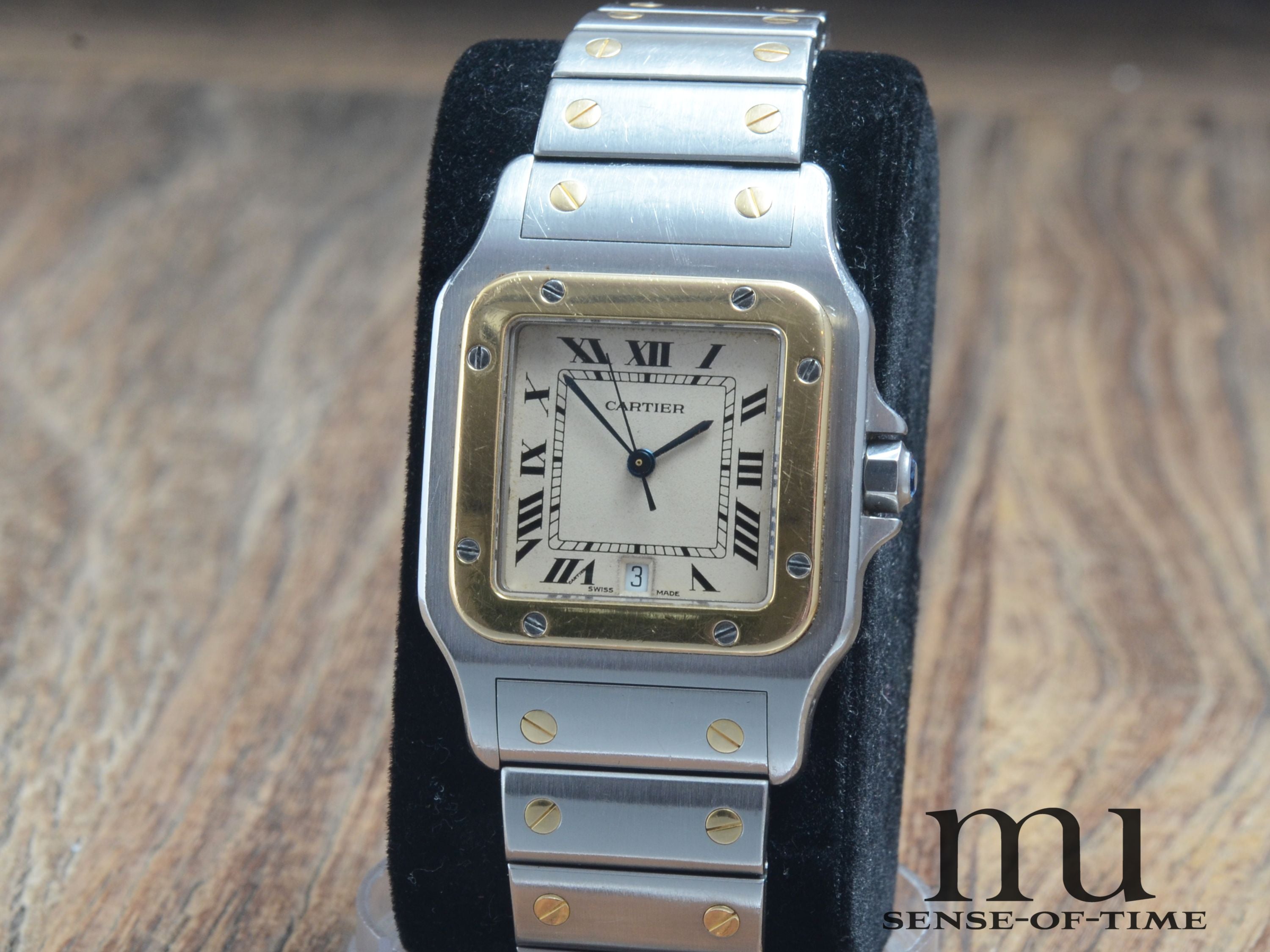 Cartier Santos de Cartier Galbée Stahl/Gold Medium