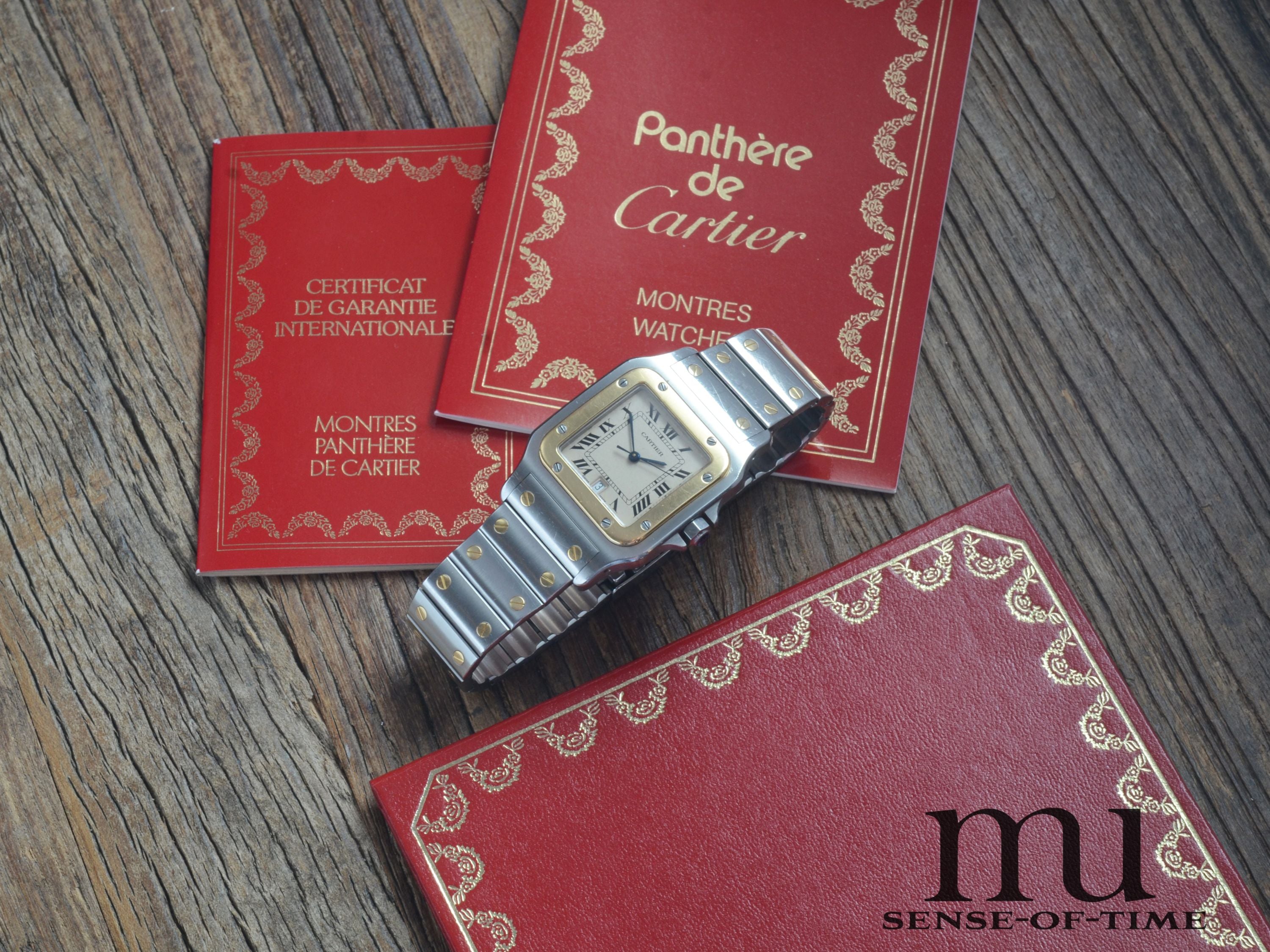 Cartier Santos de Cartier Galbée Stahl/Gold Medium