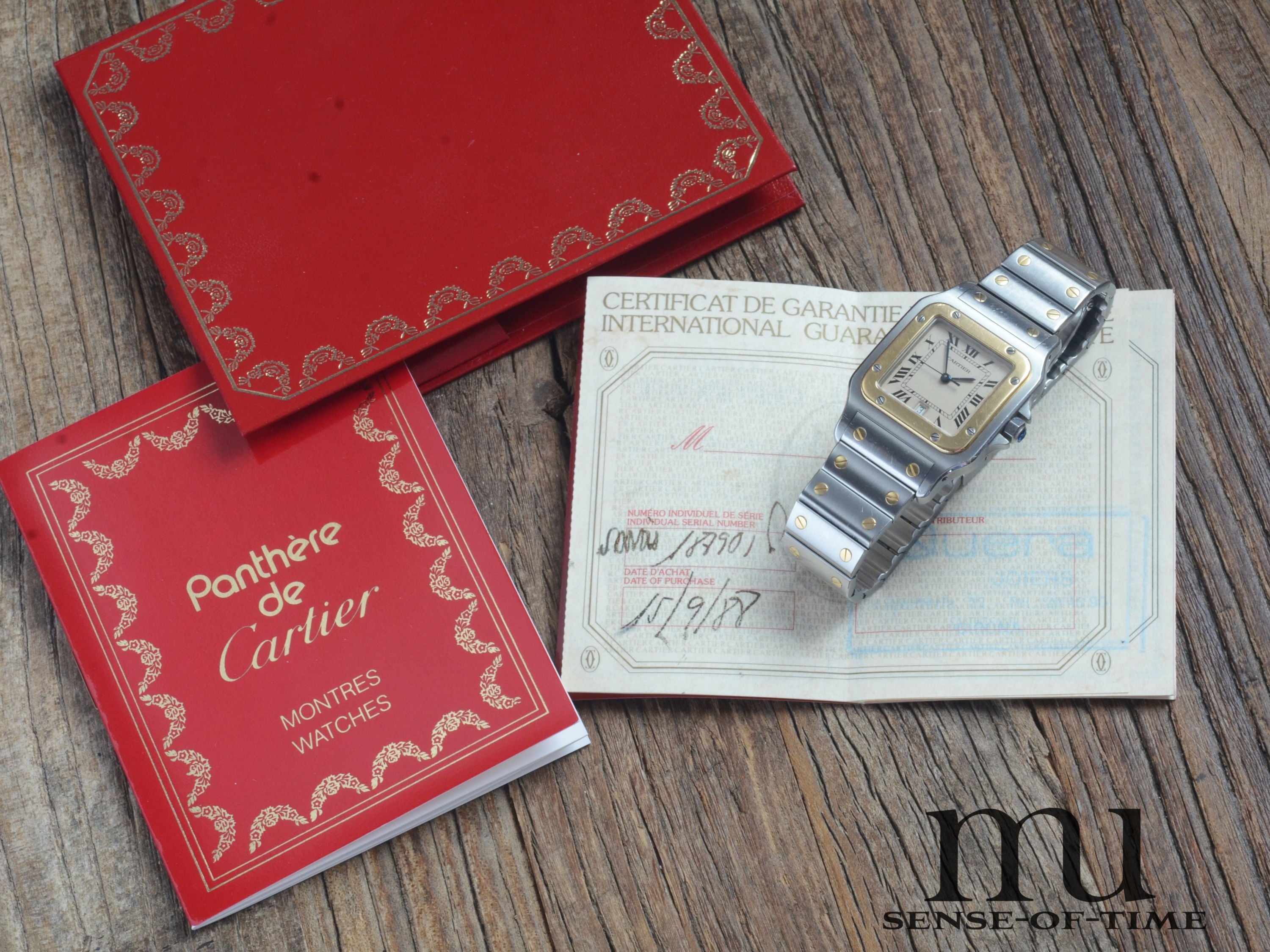 Cartier Santos de Cartier Galbée Stahl/Gold Medium