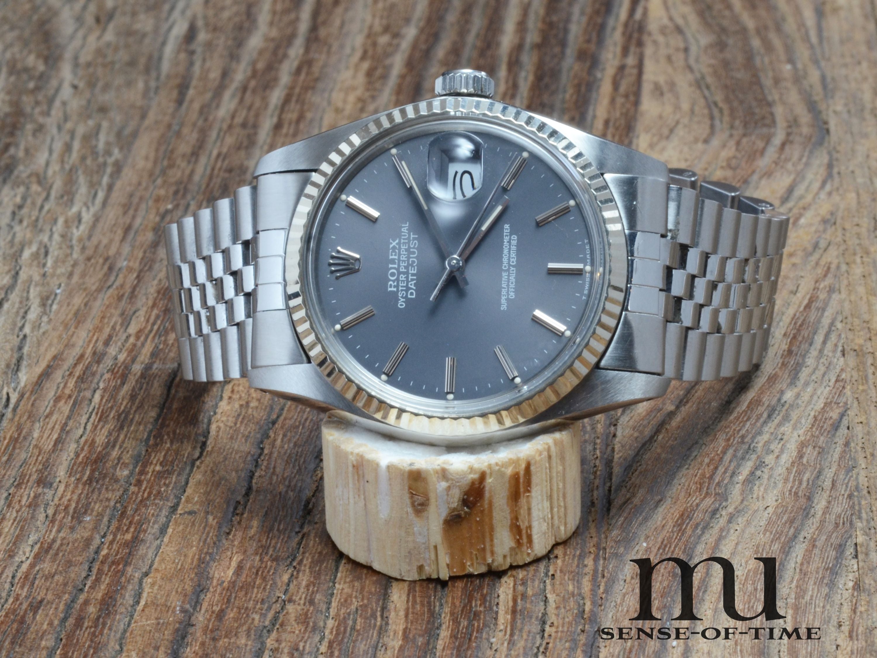 Rolex Datejust 36mm St/WG Grey Dial, Ref.: 16014