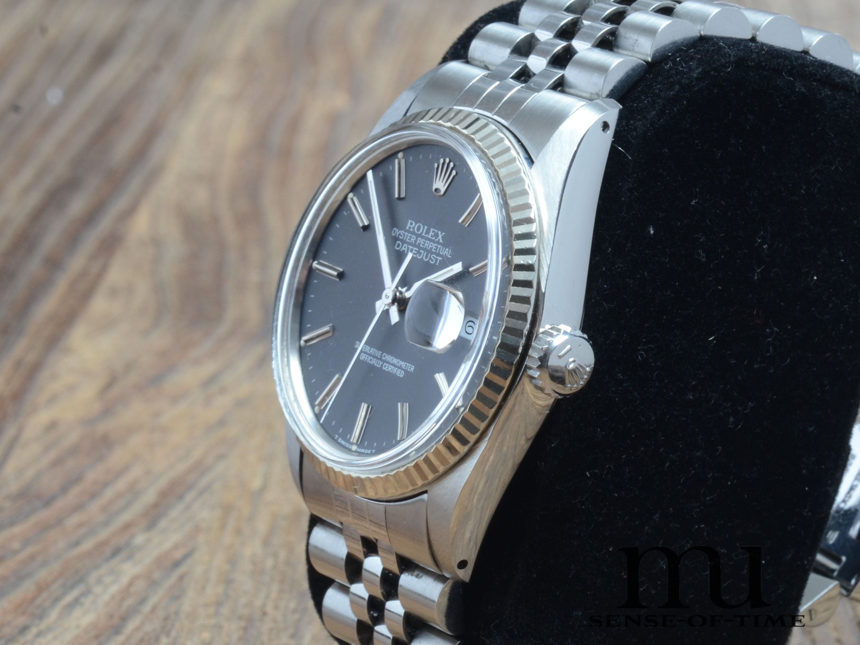 Rolex Datejust 36mm St/WG Grey Dial, Ref.: 16014