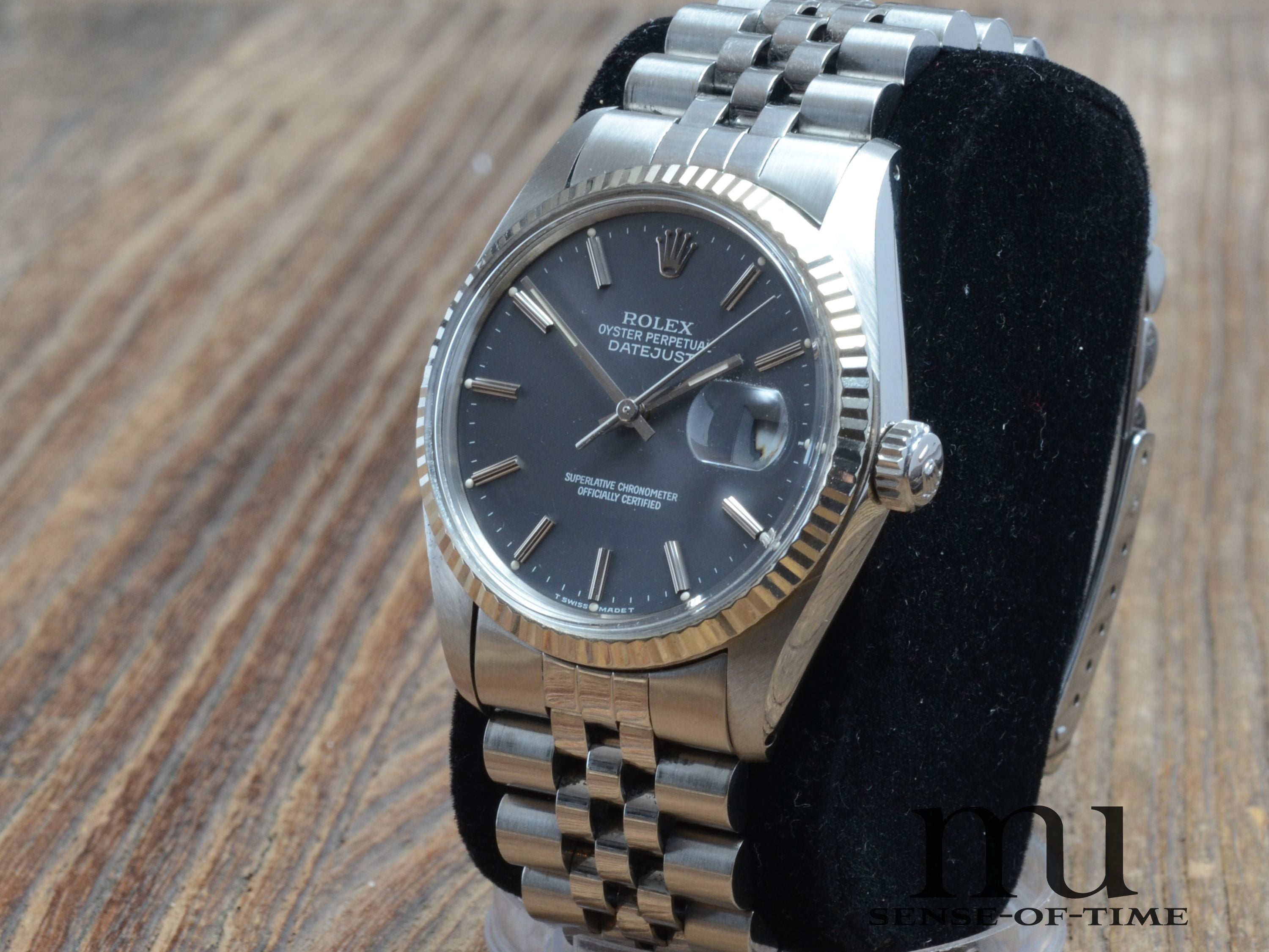 Rolex Datejust 36mm St/WG Grey Dial, Ref.: 16014