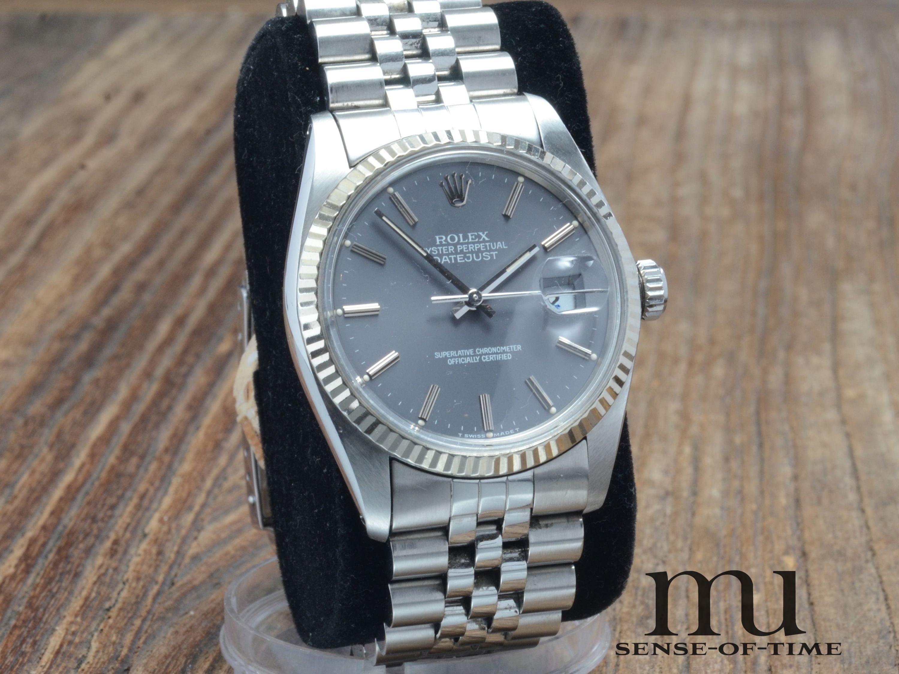 Rolex Datejust 36mm St/WG Grey Dial, Ref.: 16014