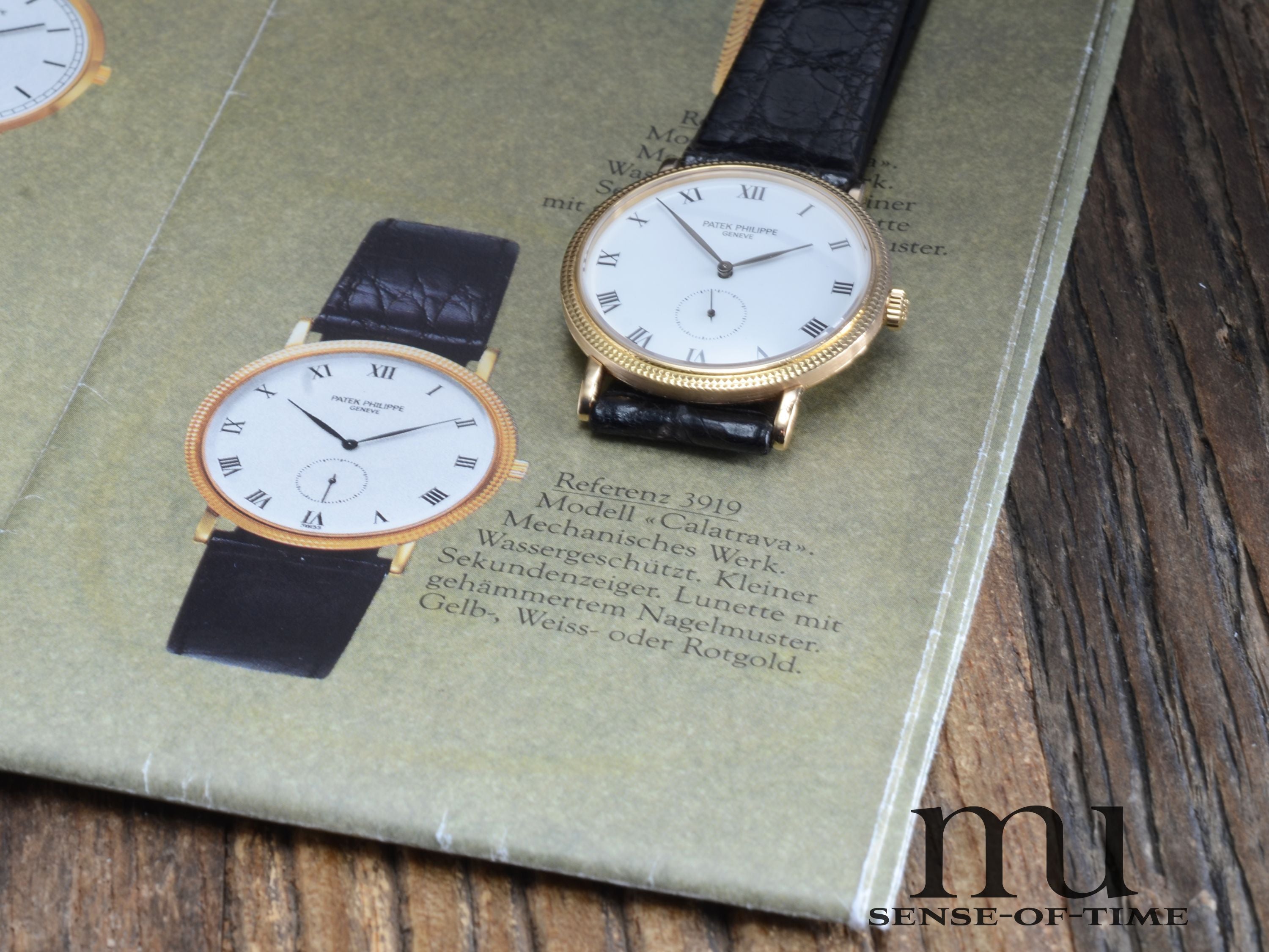 Patek Philippe Calatrava 18kt Gelbgold, Ref.: 3919J