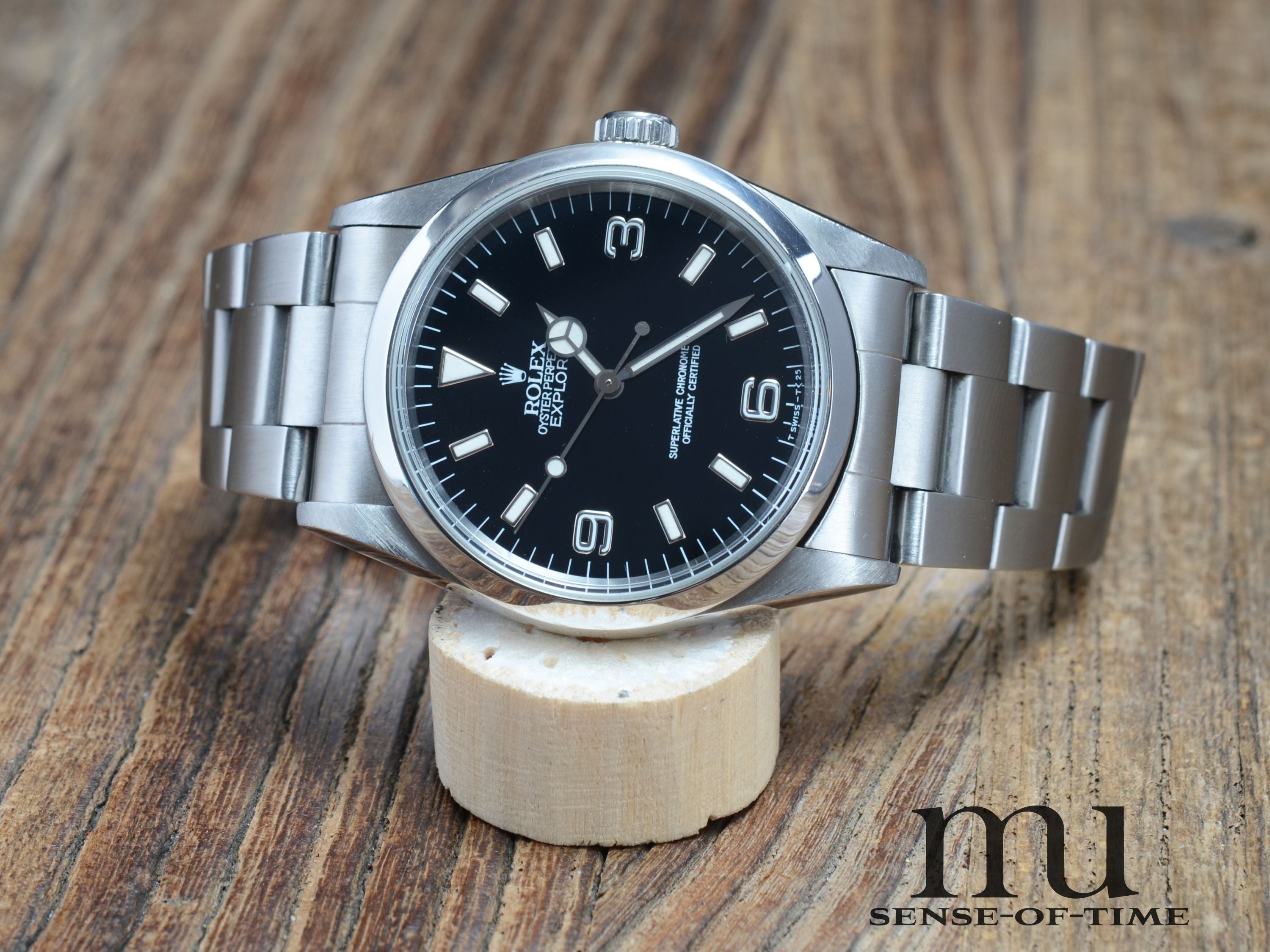 Rolex Explorer I Vintage mit Stardust Tritium-Dial & Hands, Ref.: 14270