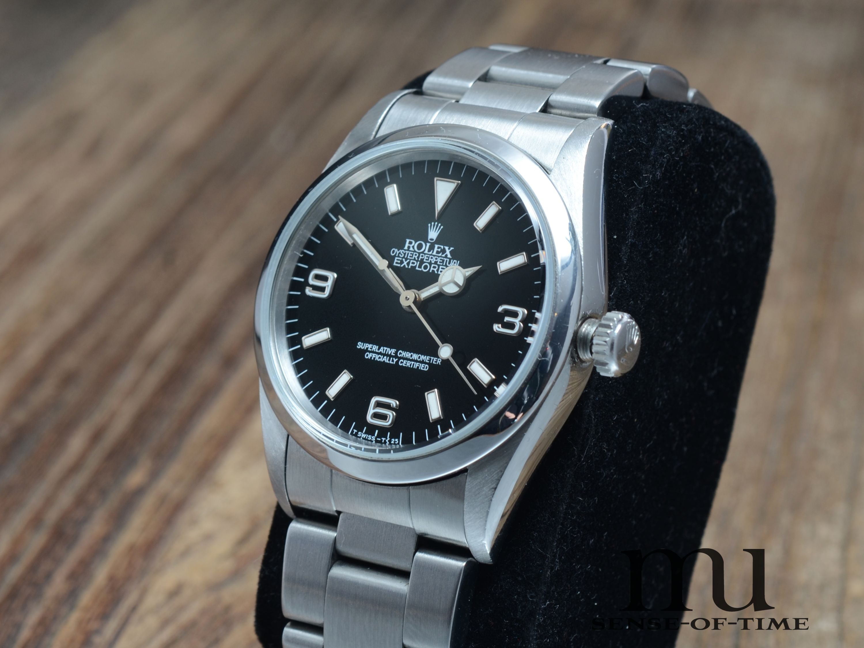 Rolex Explorer I Vintage mit Stardust Tritium-Dial & Hands, Ref.: 14270