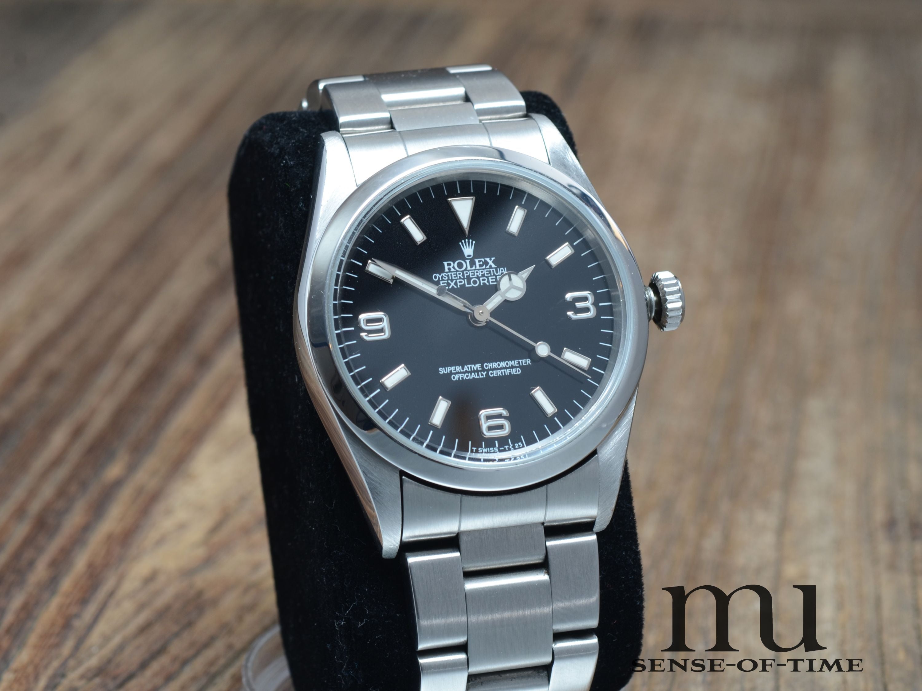 Rolex Explorer I Vintage mit Stardust Tritium-Dial & Hands, Ref.: 14270