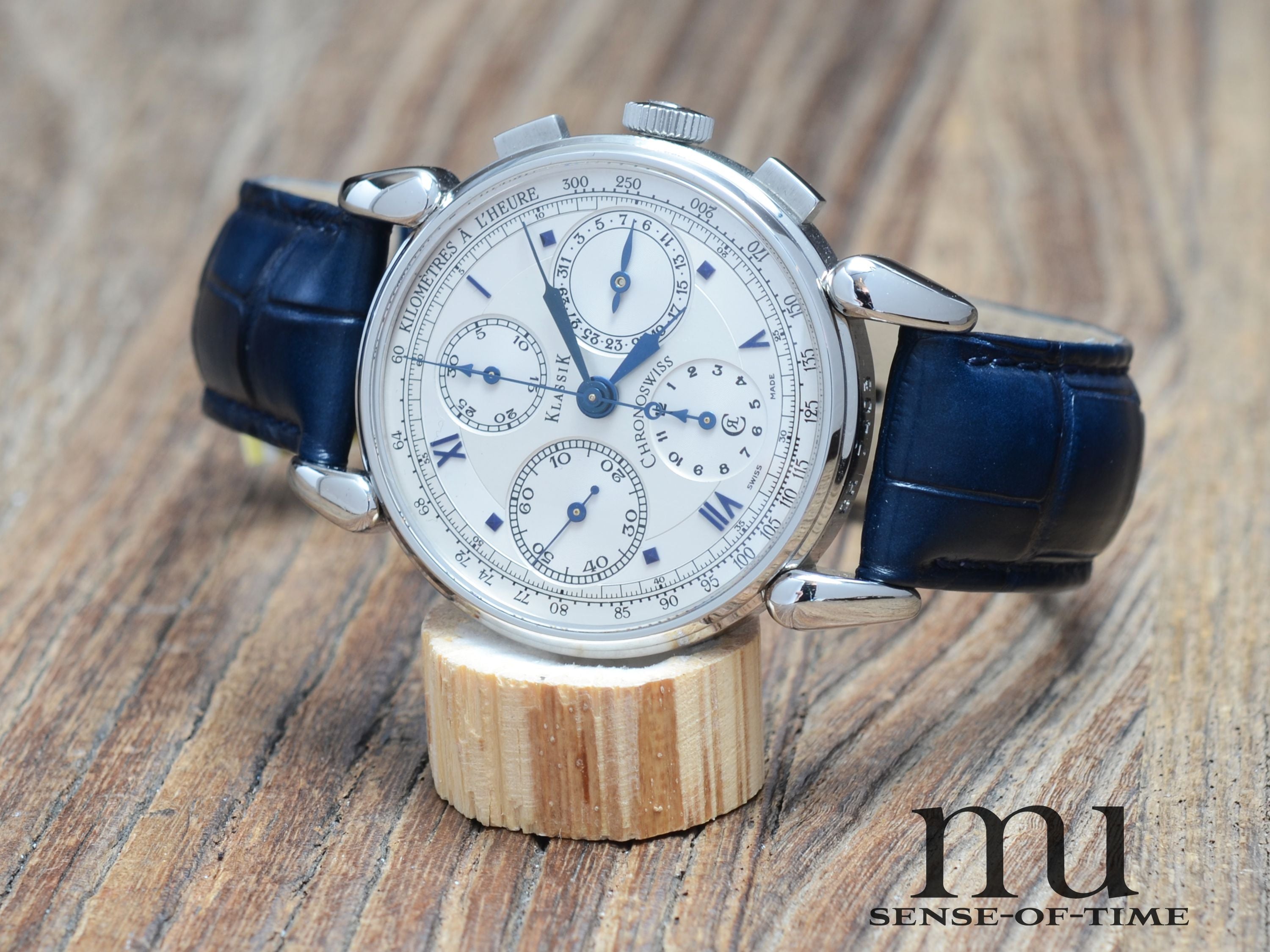 Chronoswiss 'Turtle' Klassik Chronograph mit Glasboden
