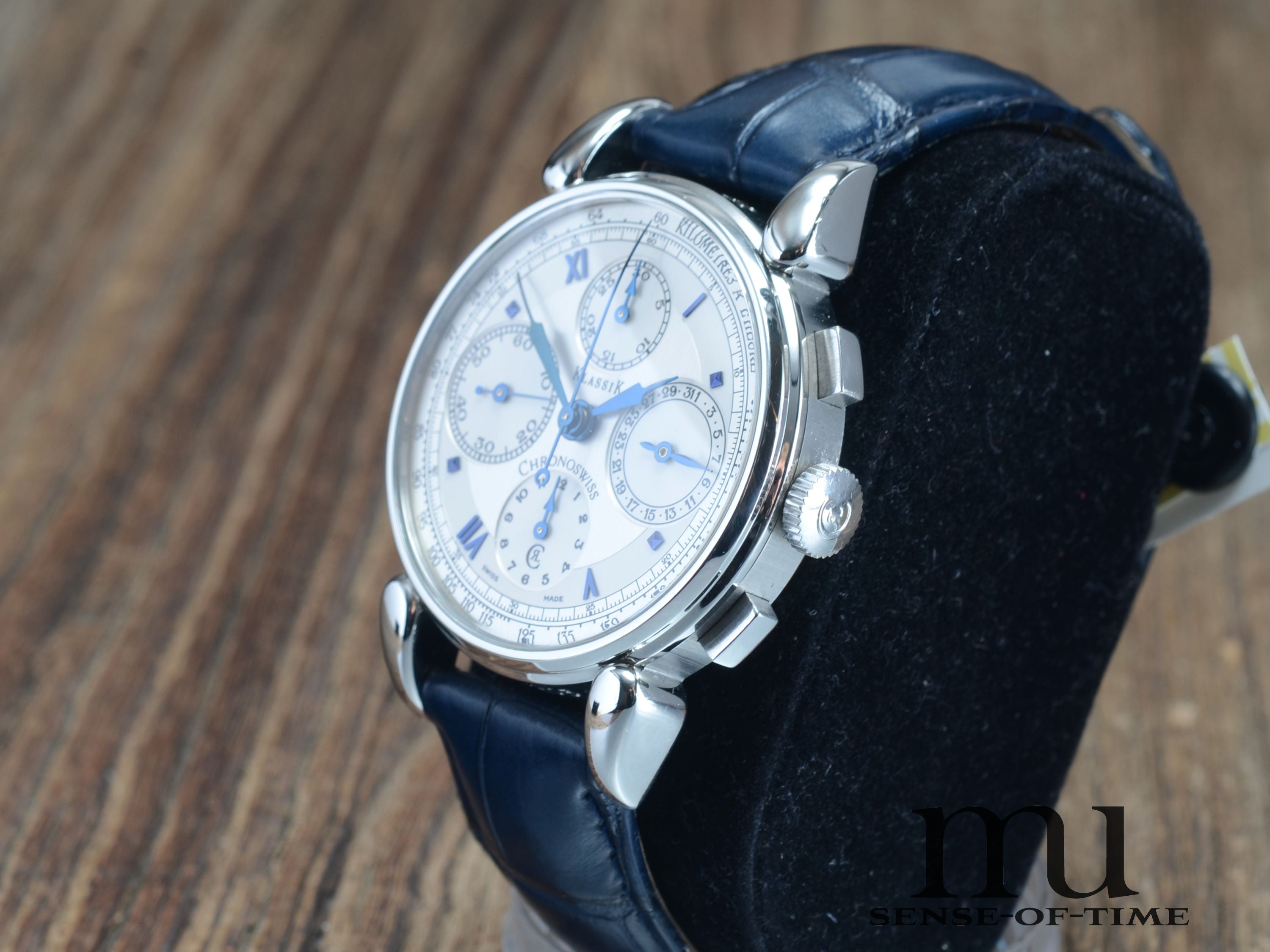 Chronoswiss 'Turtle' Klassik Chronograph mit Glasboden