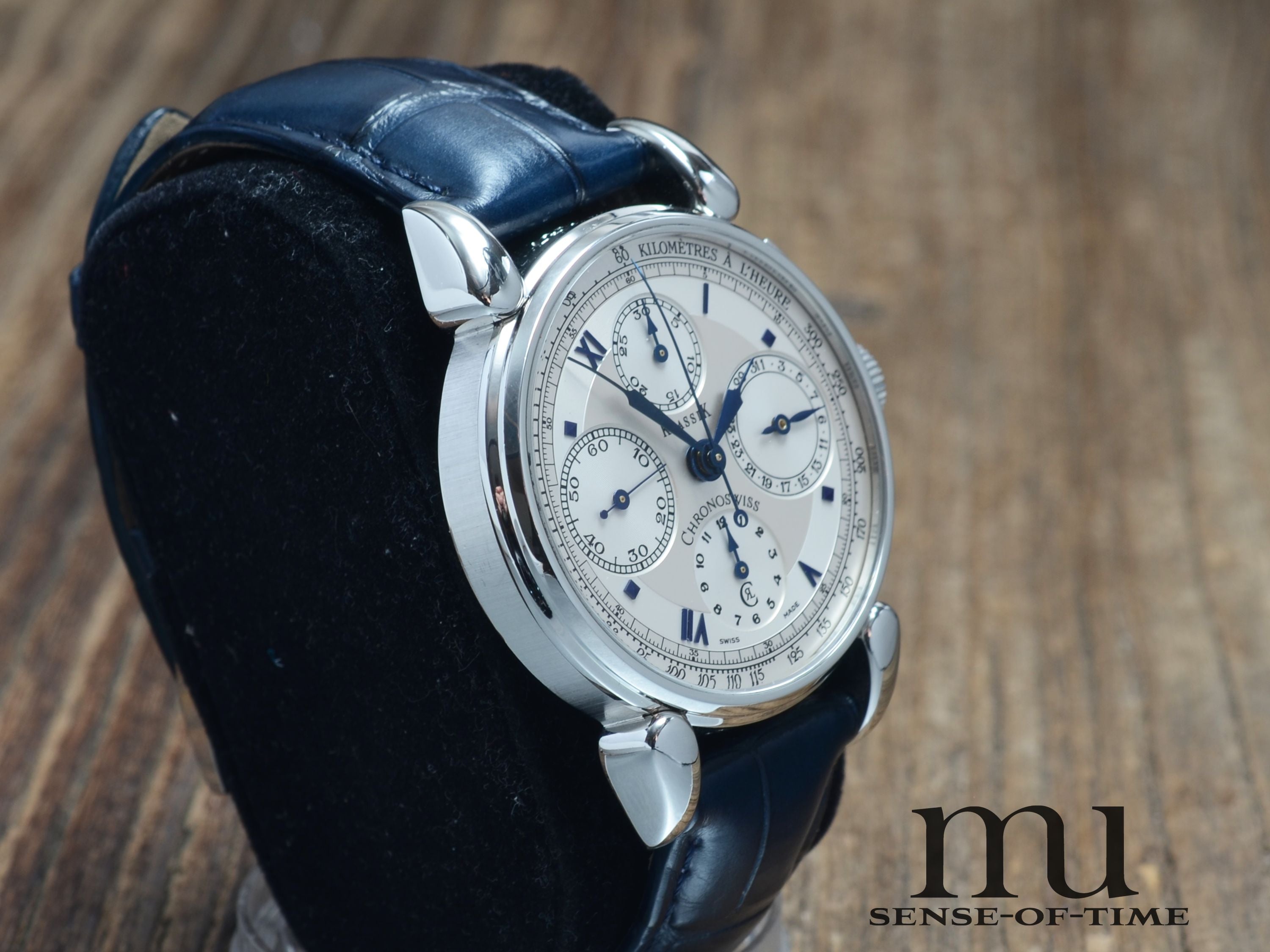 Chronoswiss 'Turtle' Klassik Chronograph mit Glasboden