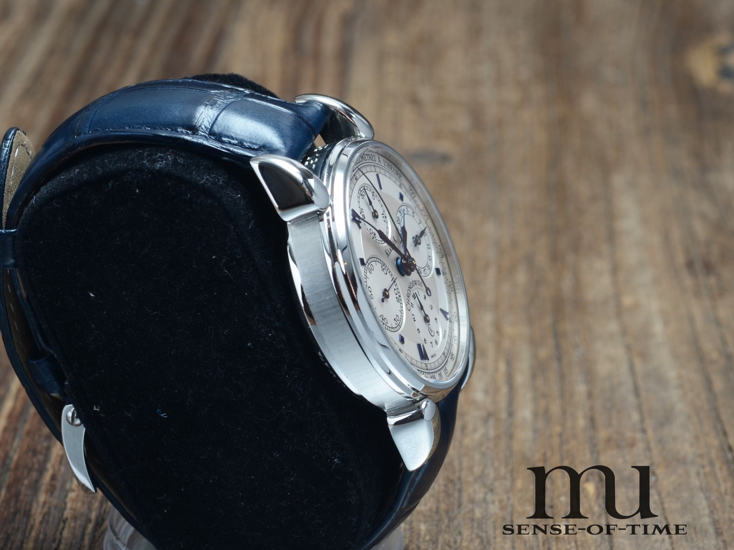 Chronoswiss 'Turtle' Klassik Chronograph mit Glasboden