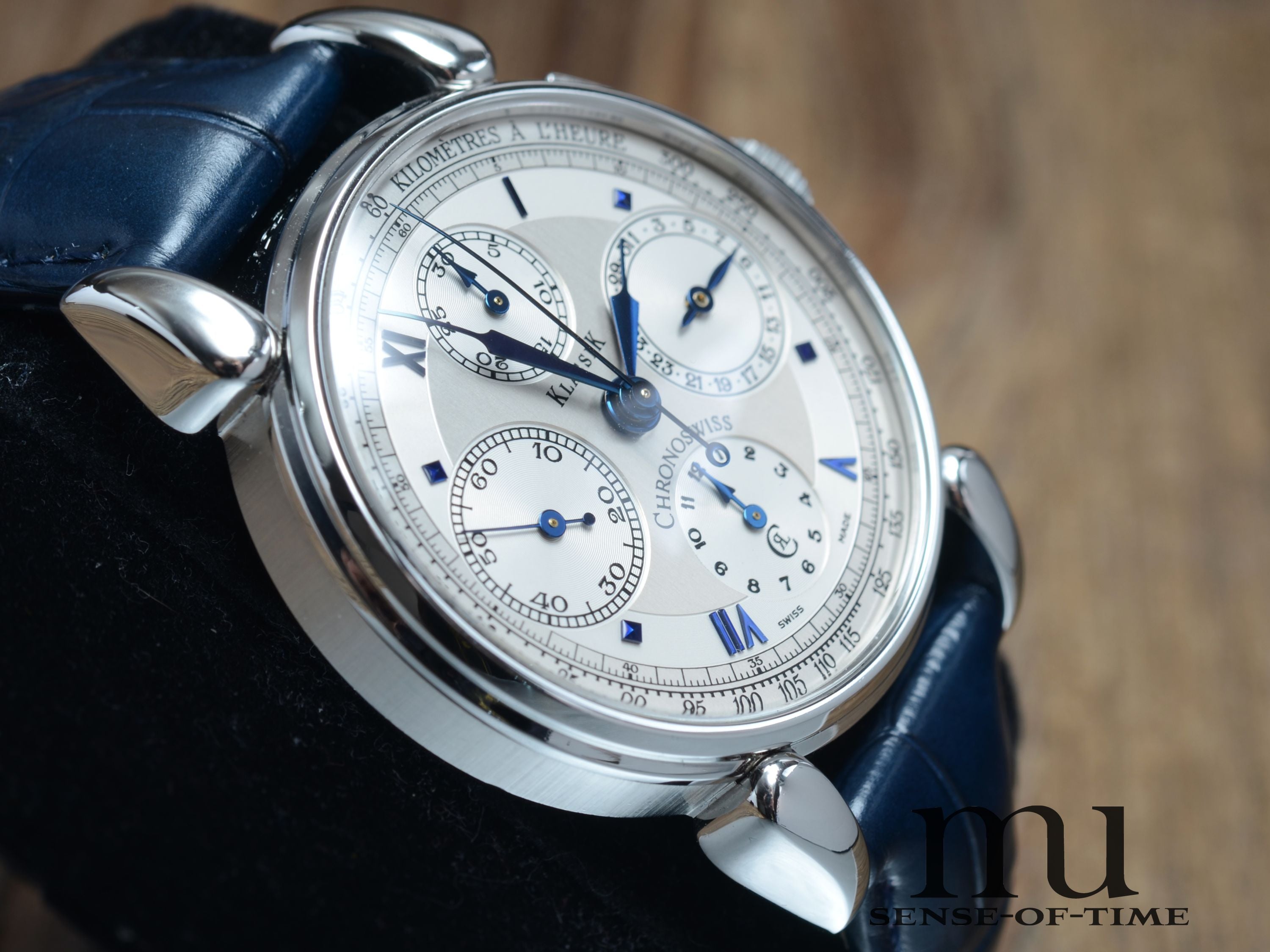 Chronoswiss 'Turtle' Klassik Chronograph mit Glasboden