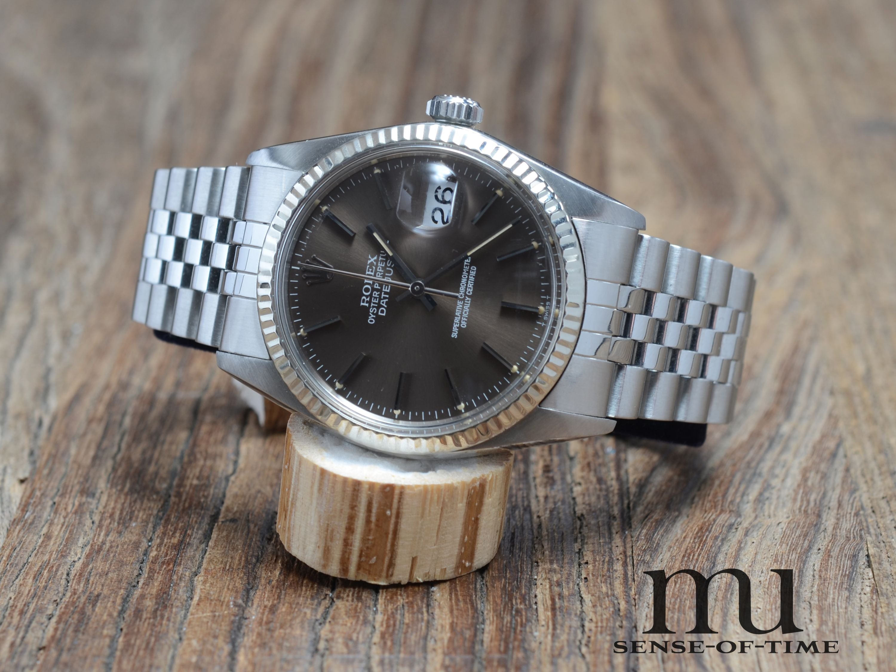 Rolex Datejust 36mm St/WG, Brown Dial, Ref.: 16014