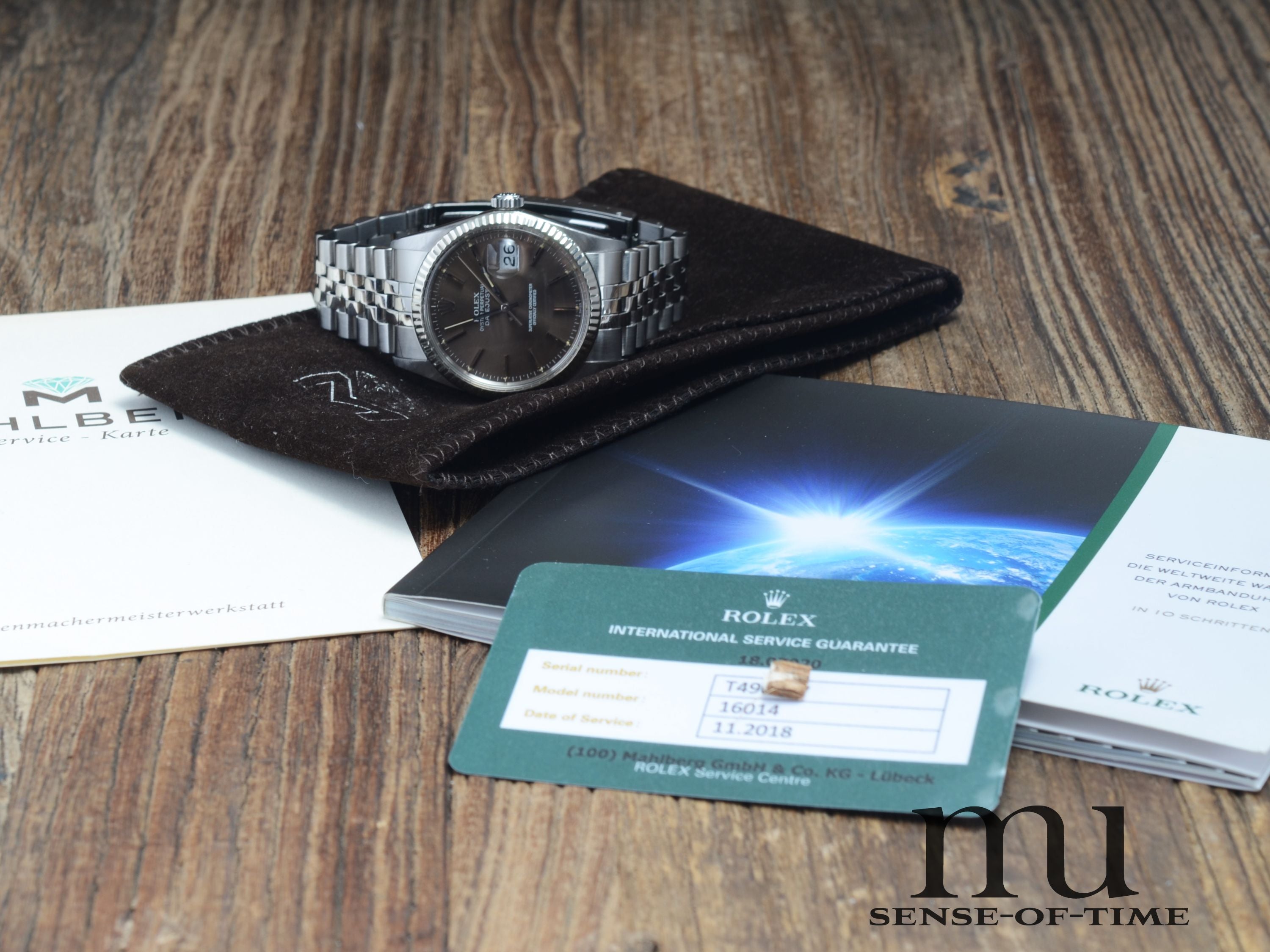 Rolex Datejust 36mm St/WG, Brown Dial, Ref.: 16014