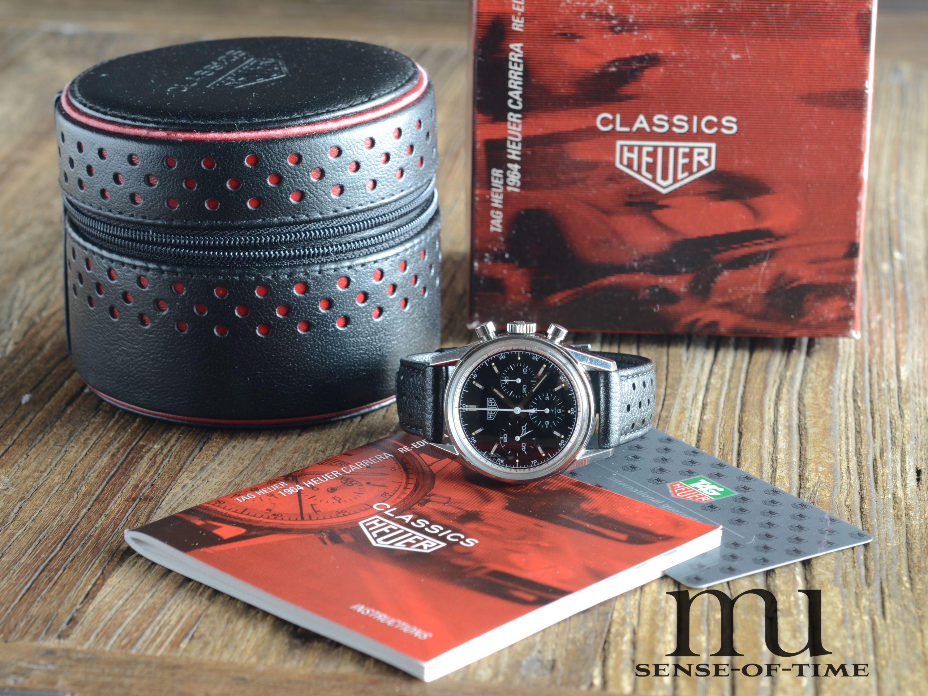 Heuer Carrera 1964 Re-Edition Lemania Handaufzug