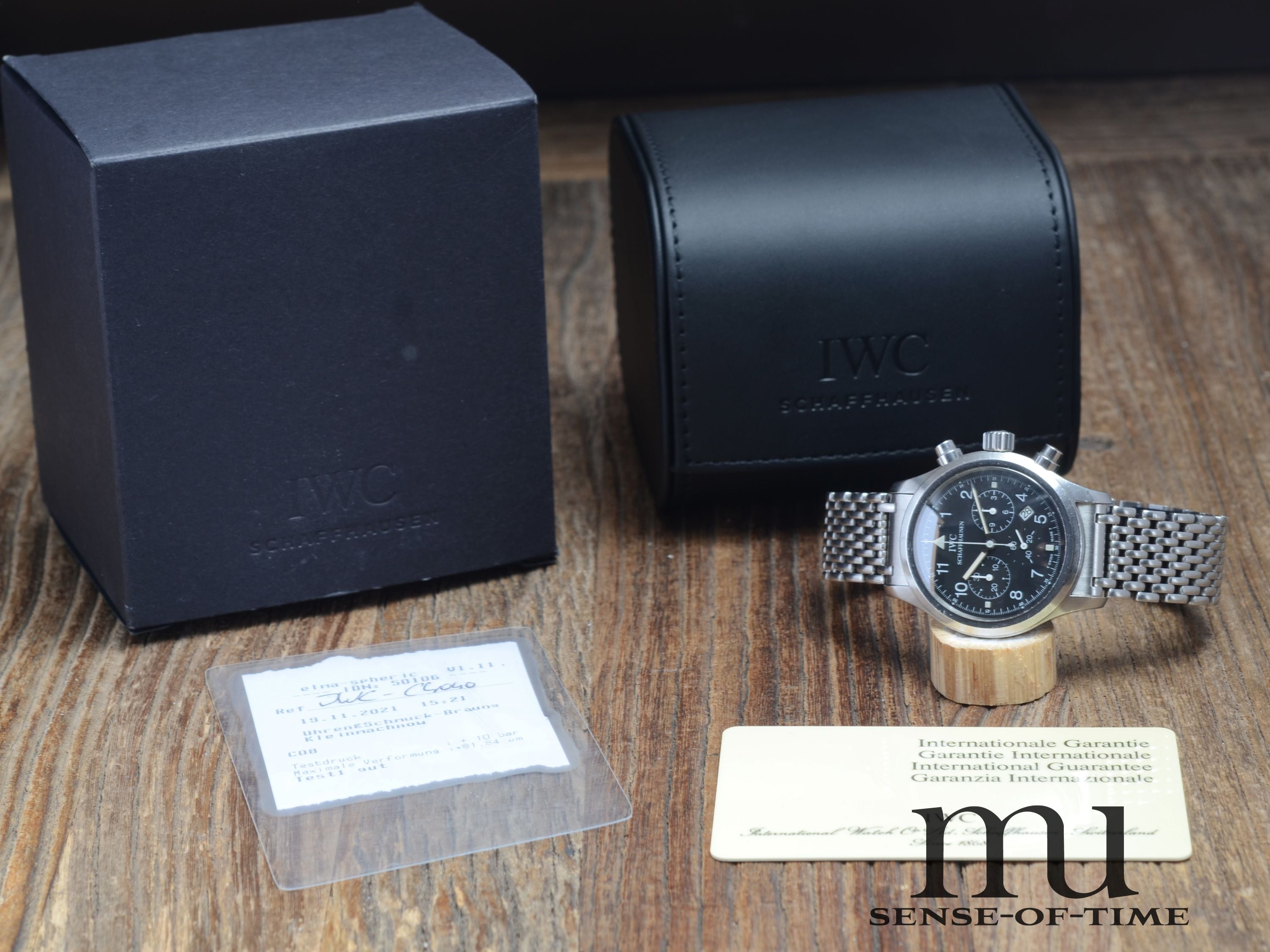 IWC Flieger-Chronograph Tritium Pilot's Watch Bracelet, IW3741