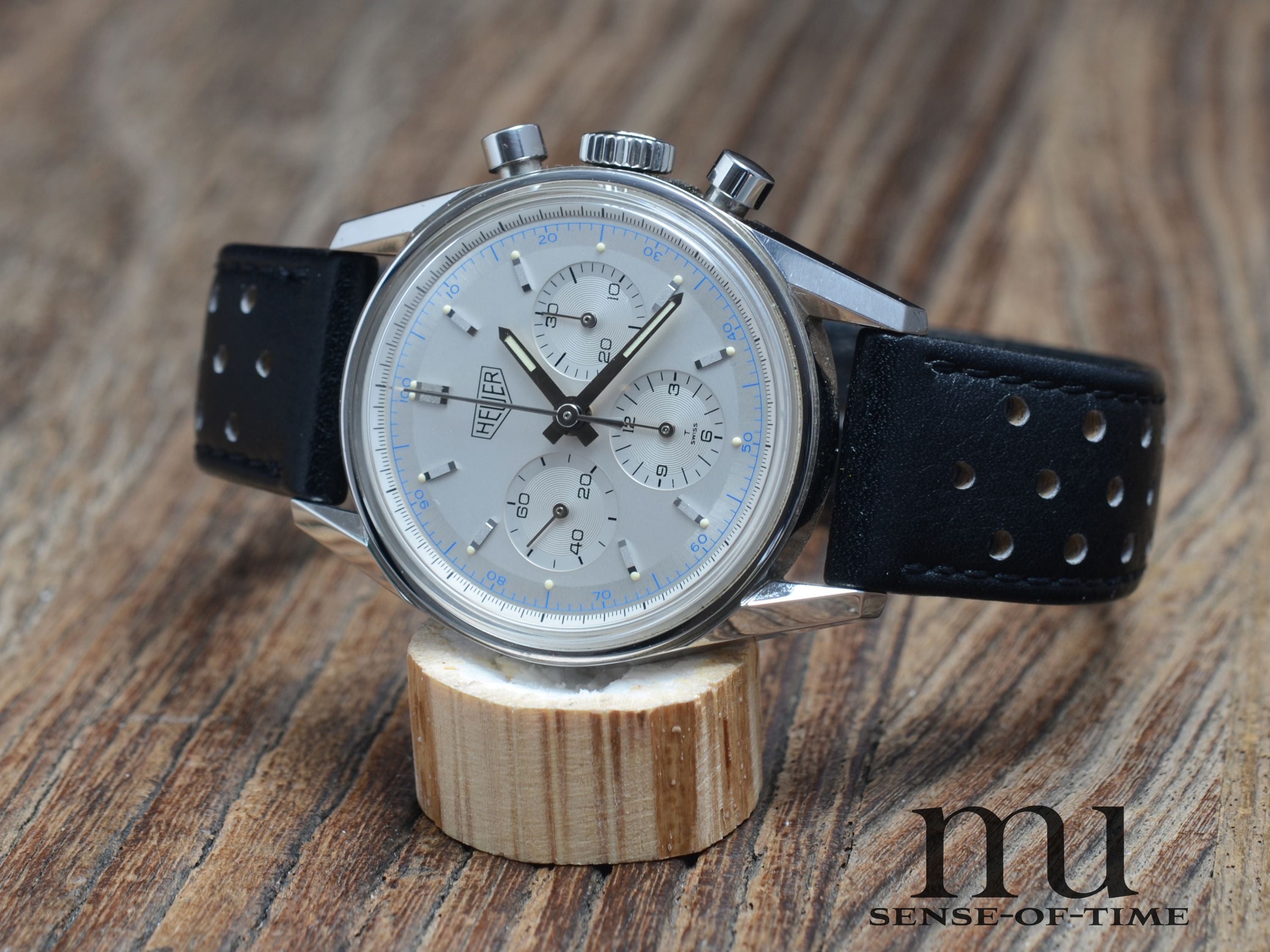 Heuer Carrera 1964 Re-Edition Lemania Handaufzug Full Set