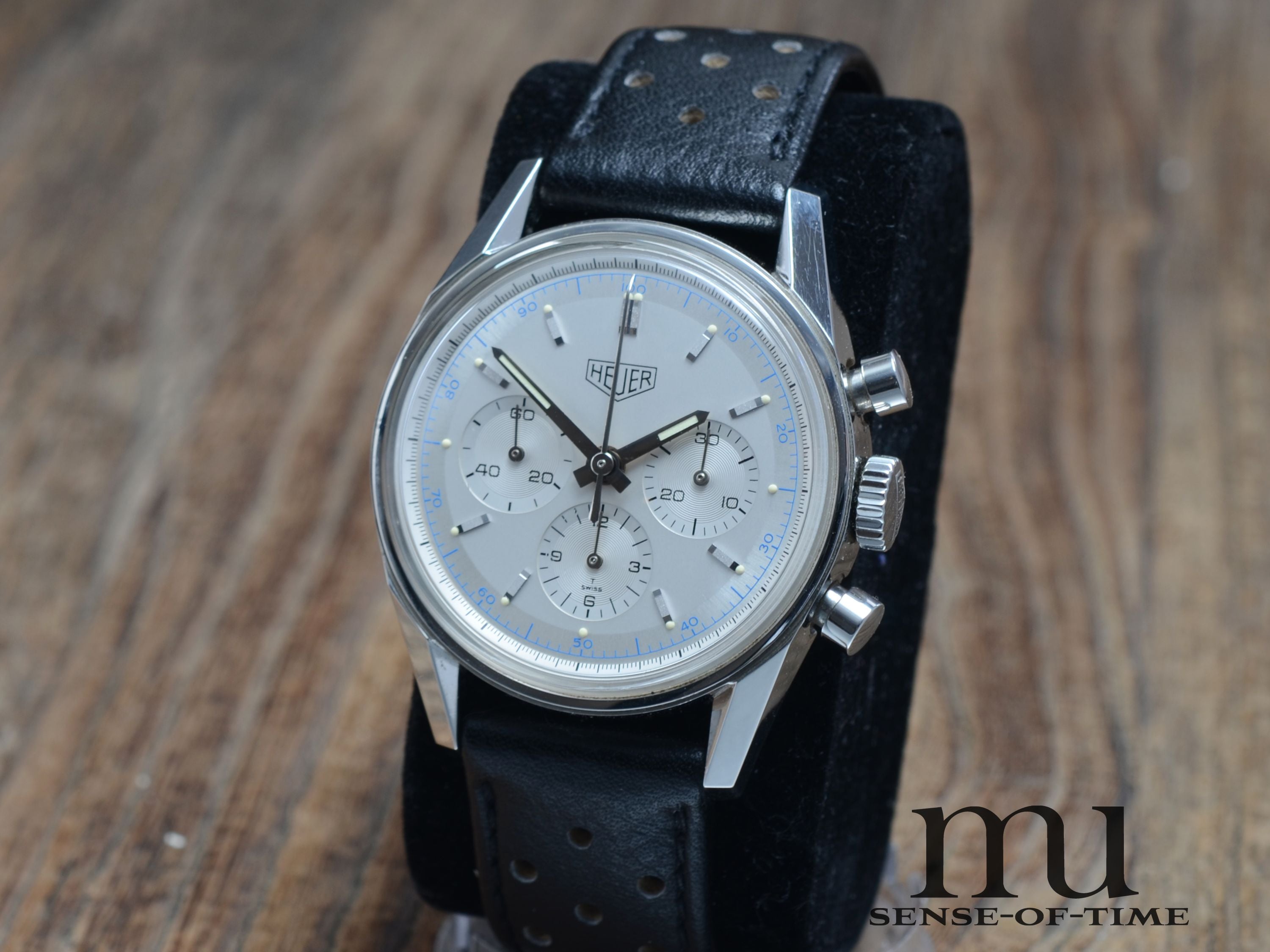 Heuer Carrera 1964 Re-Edition Lemania Handaufzug Full Set