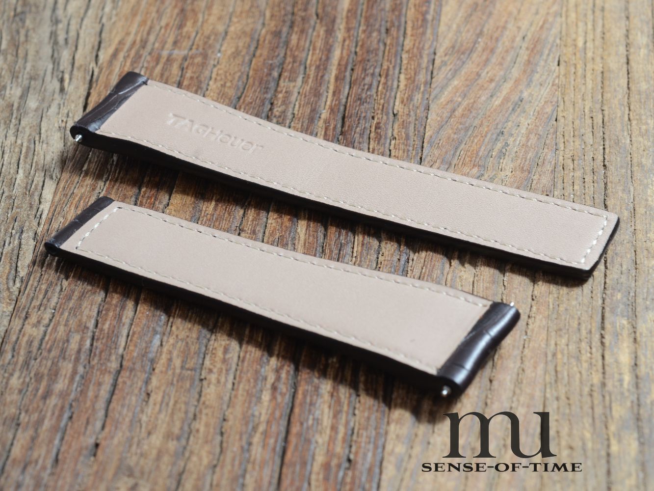 Zubehör: Tag Heuer Krokolederarmband 22mm, Ref.: FC6236, NOS