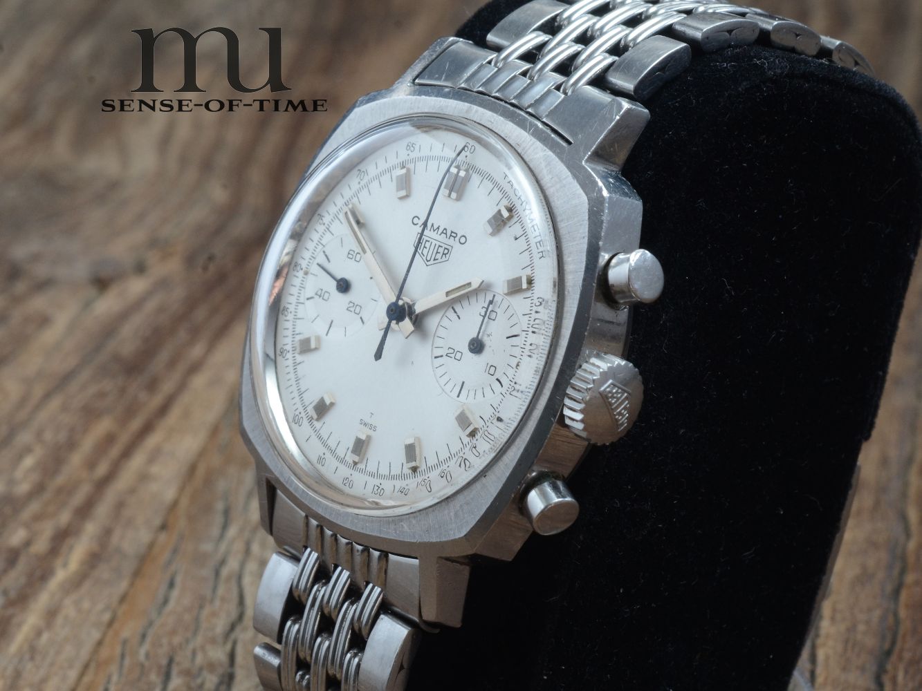 Heuer Camaro mit Gay Freres Double Bed Of Rice Bracelet