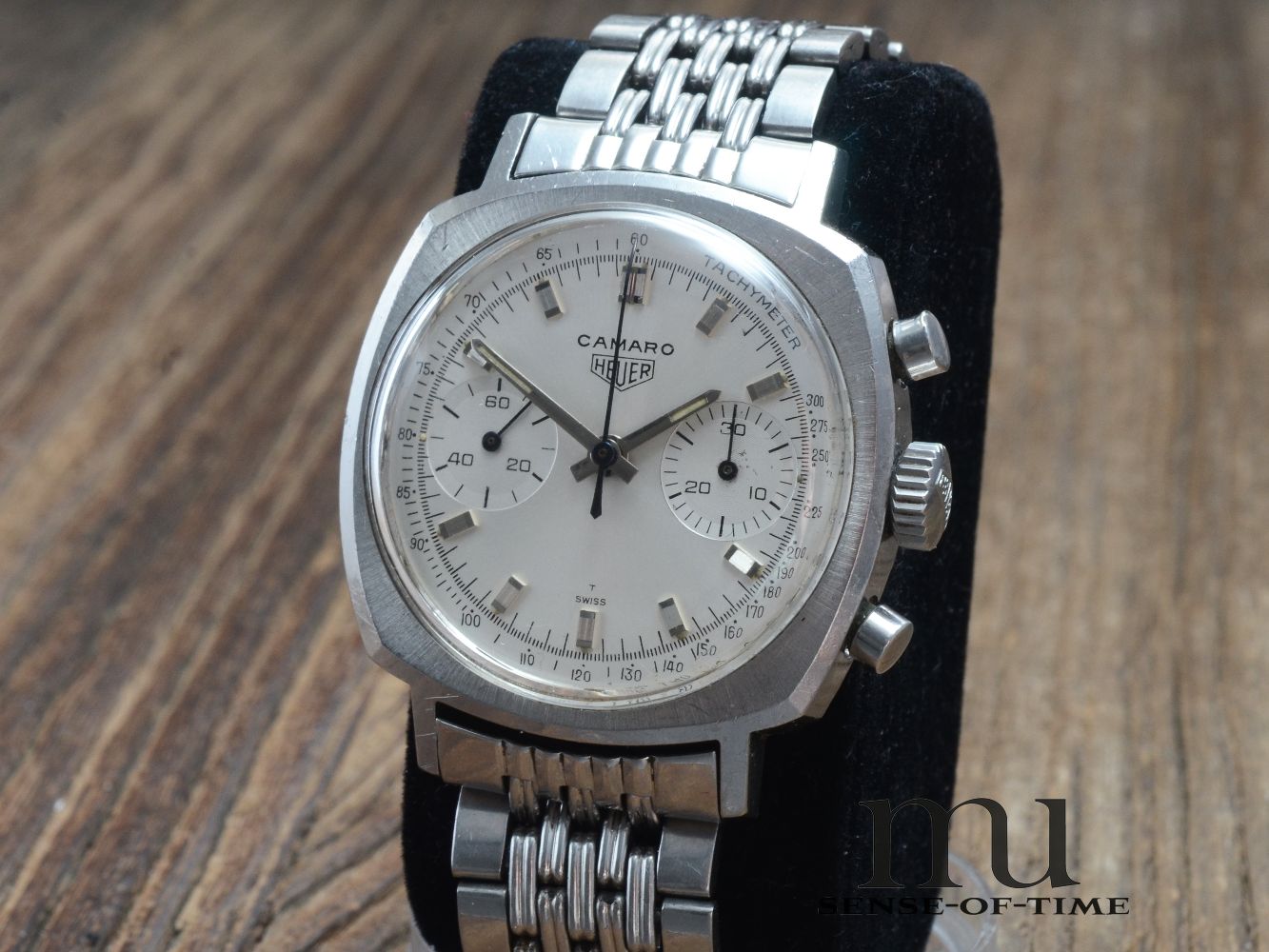 Heuer Camaro mit Gay Freres Double Bed Of Rice Bracelet