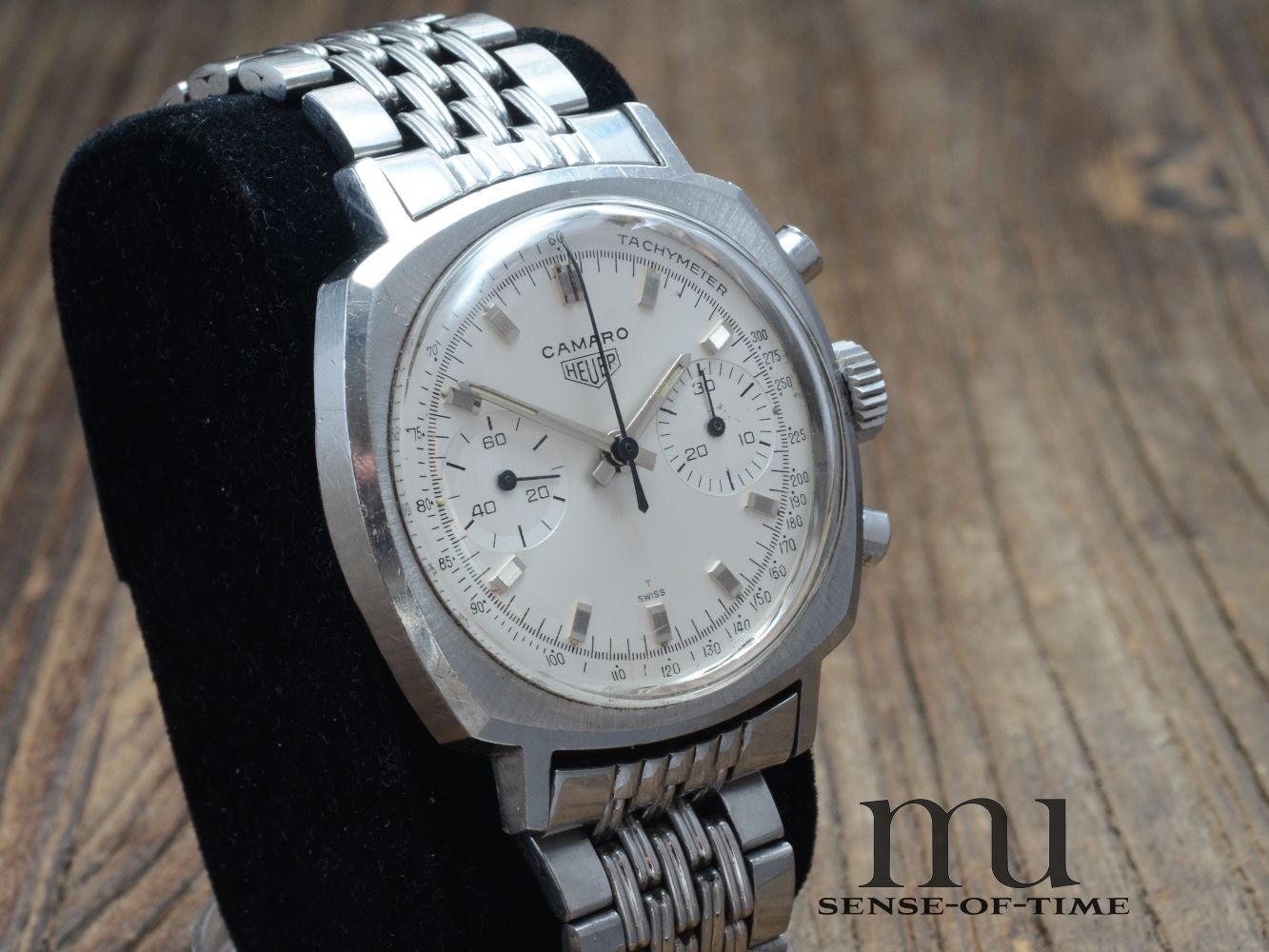 Heuer Camaro mit Gay Freres Double Bed Of Rice Bracelet