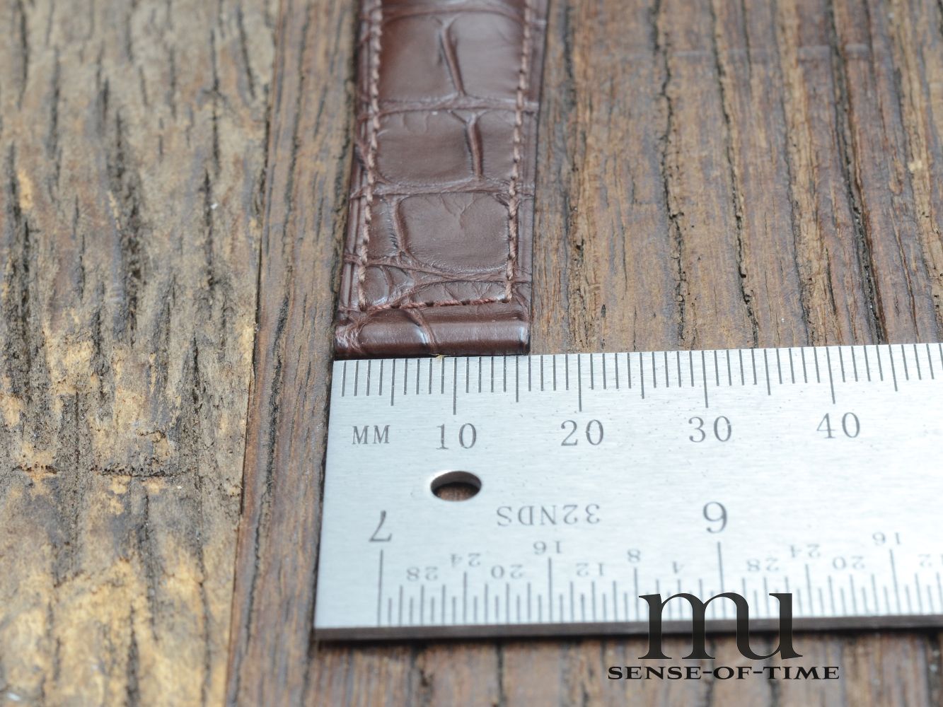 Zubehör: Tag Heuer Krokolederarmband 20mm, braun, NOS